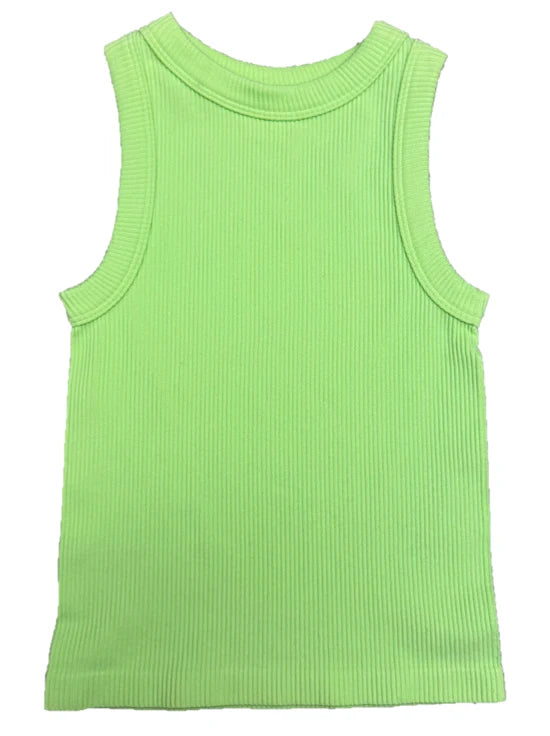 High Neck Ribbed Tank