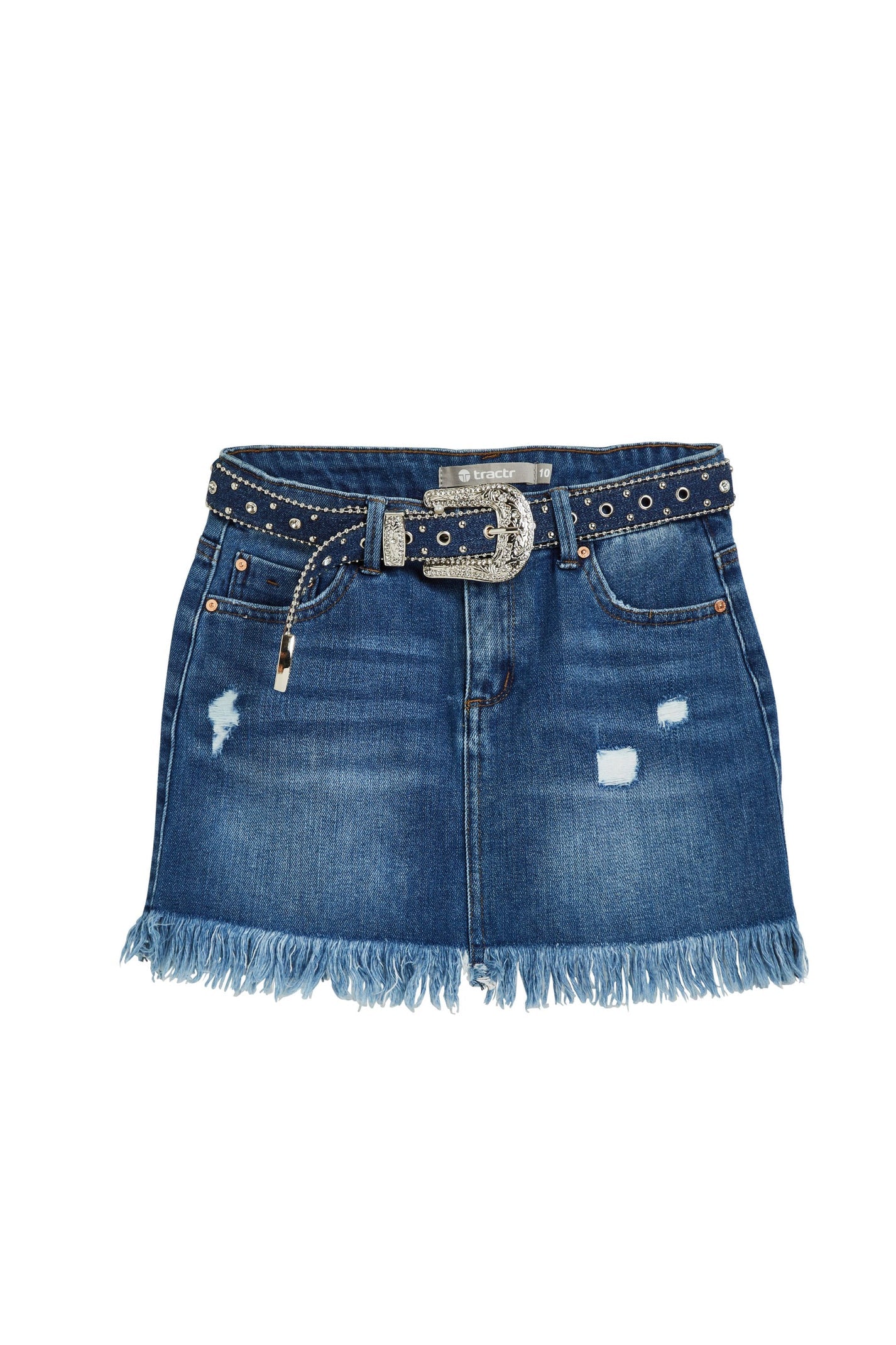 Emma Belted Western Mini Skirt