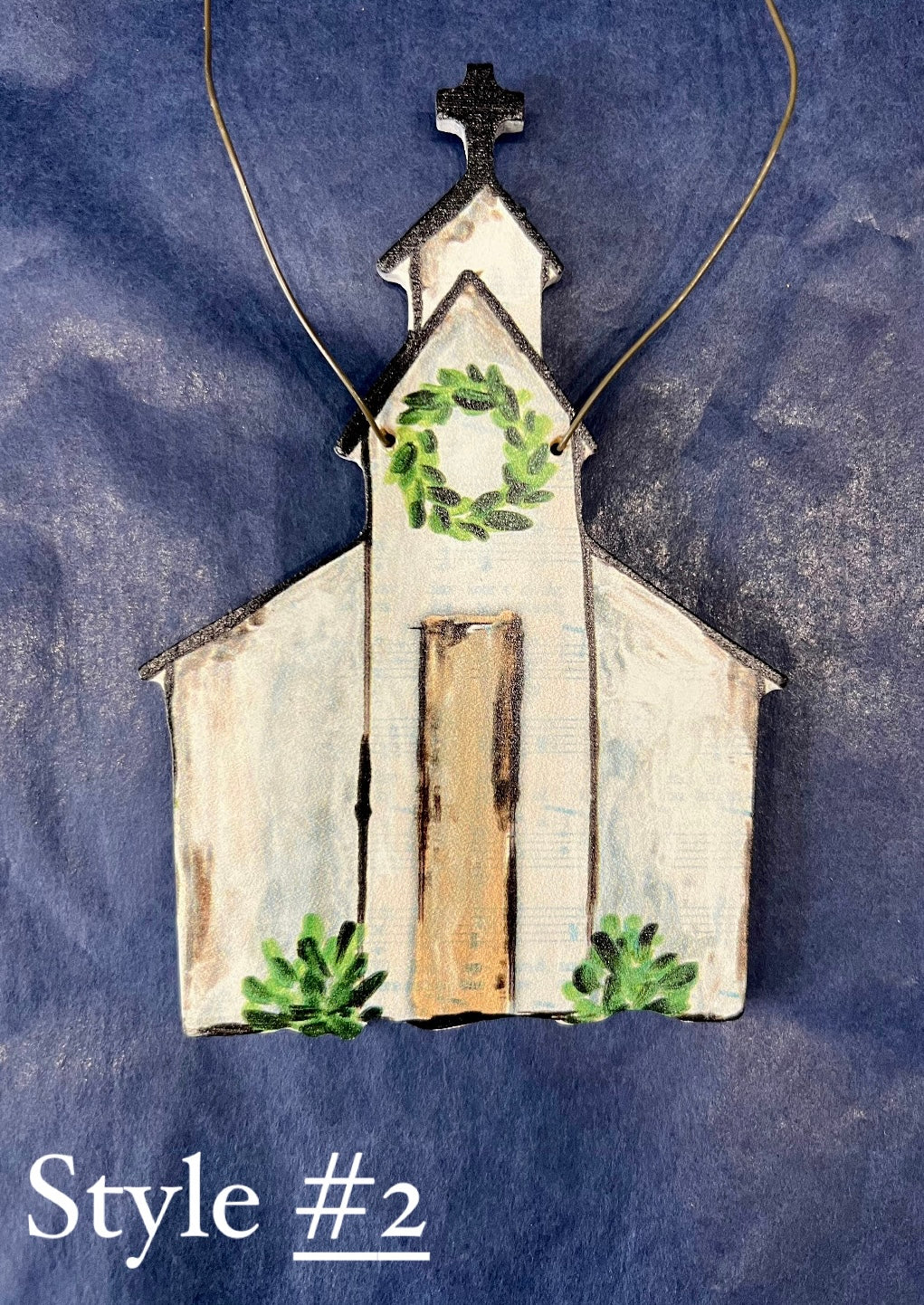 Church Cut Out Ornament