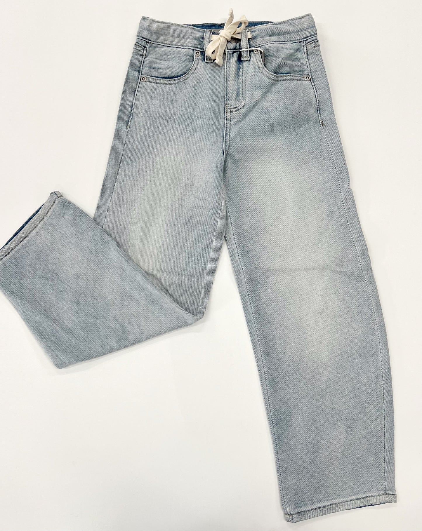 Drawstring Wide Leg Pants