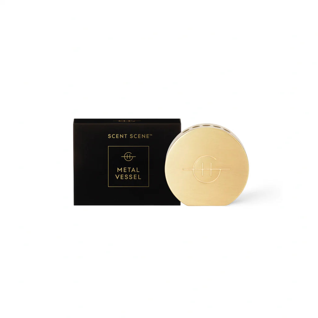 Scent Scene Metal Vessel- Gold