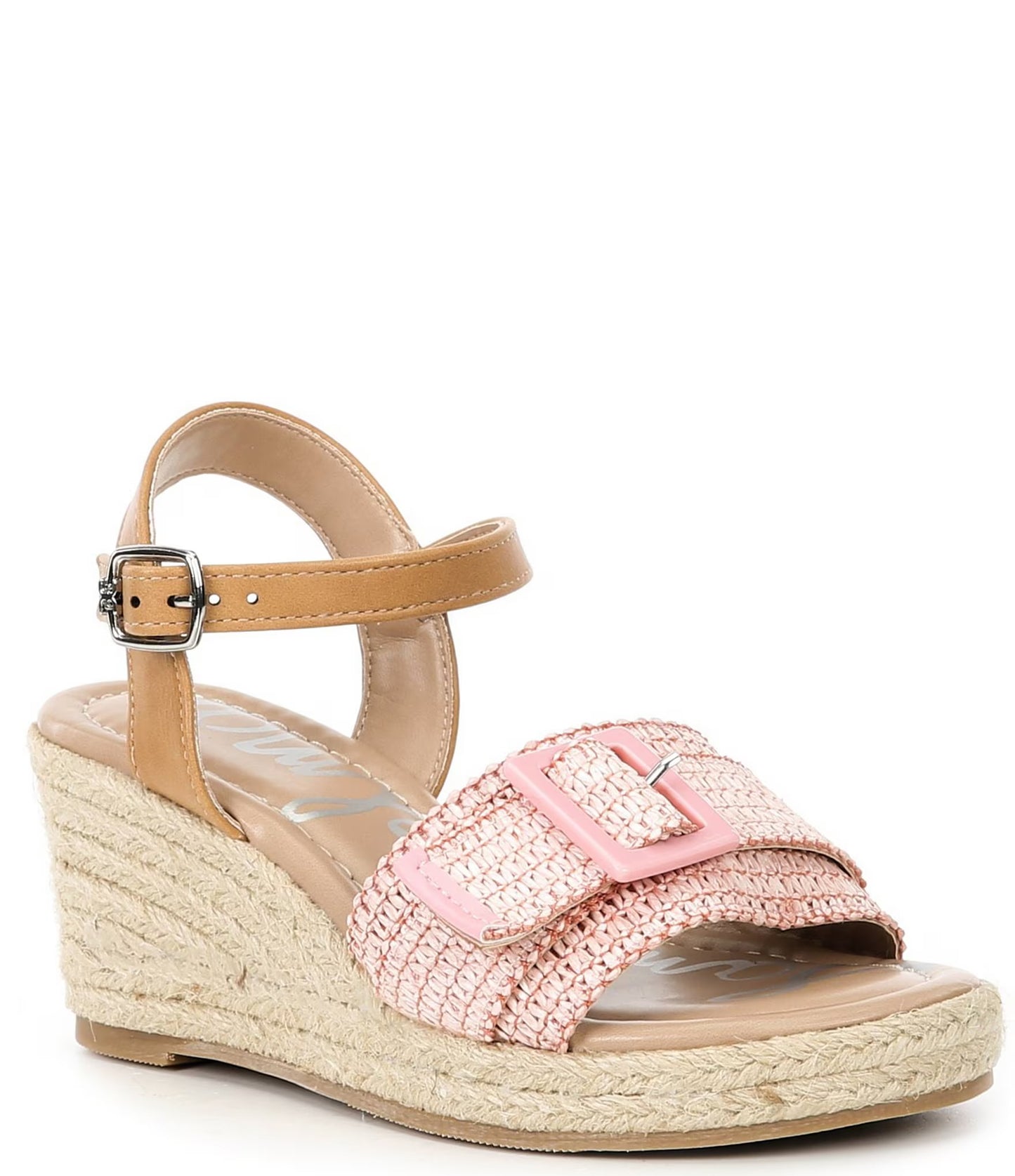 Pink Lucia Buckle Wedge