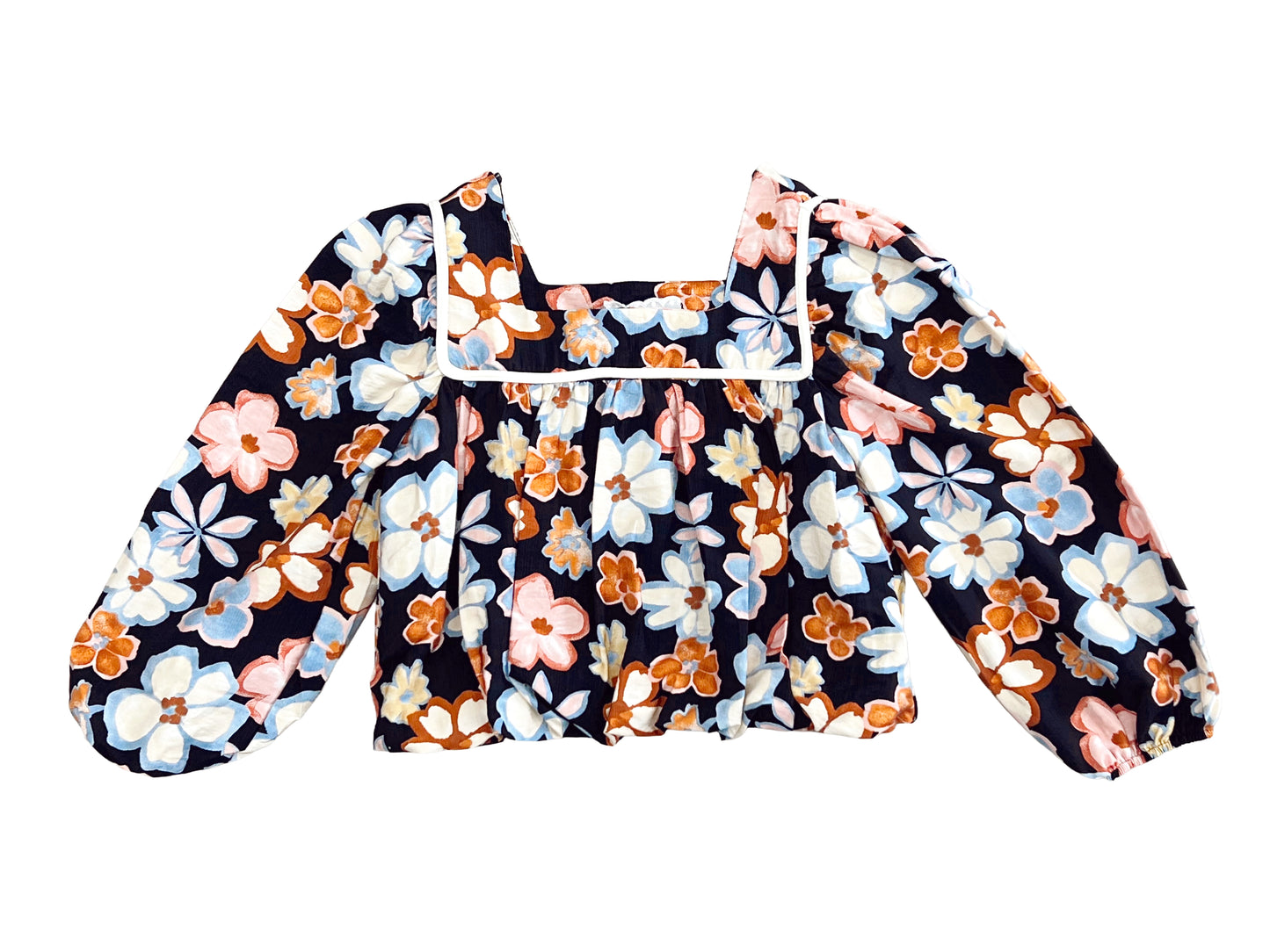 Posy Bubble Woven Top