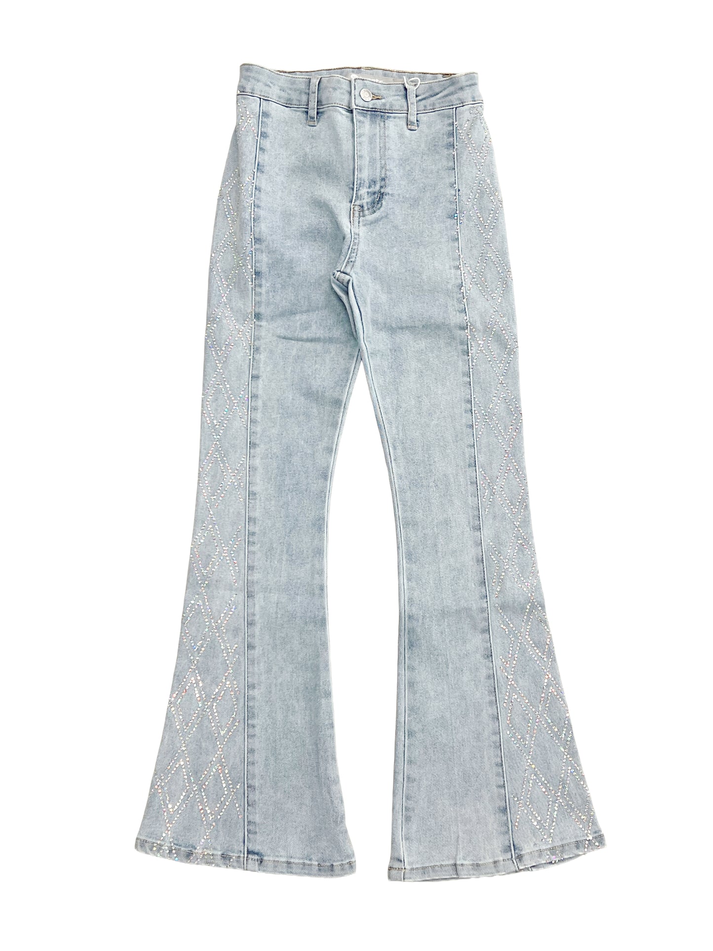 Diamond Side Panel Flare Jean