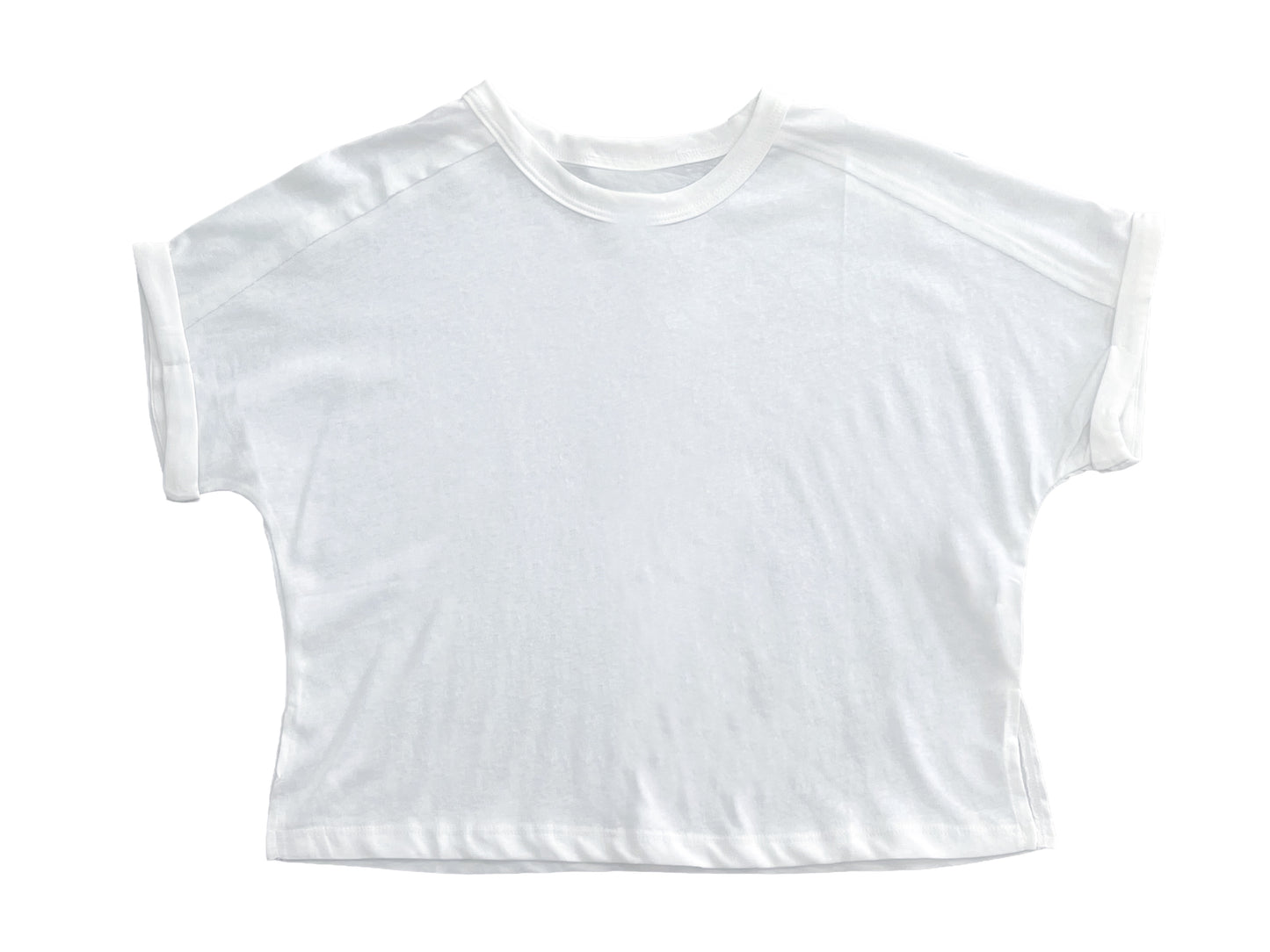 Raw Edge Detail Dolman Tee