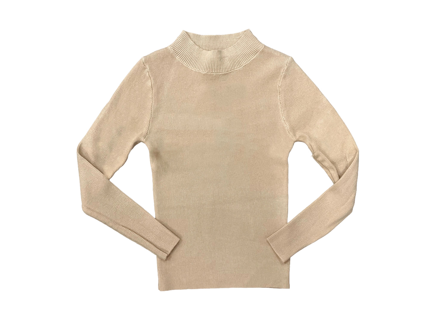 Ribbed Mock Neck Top
