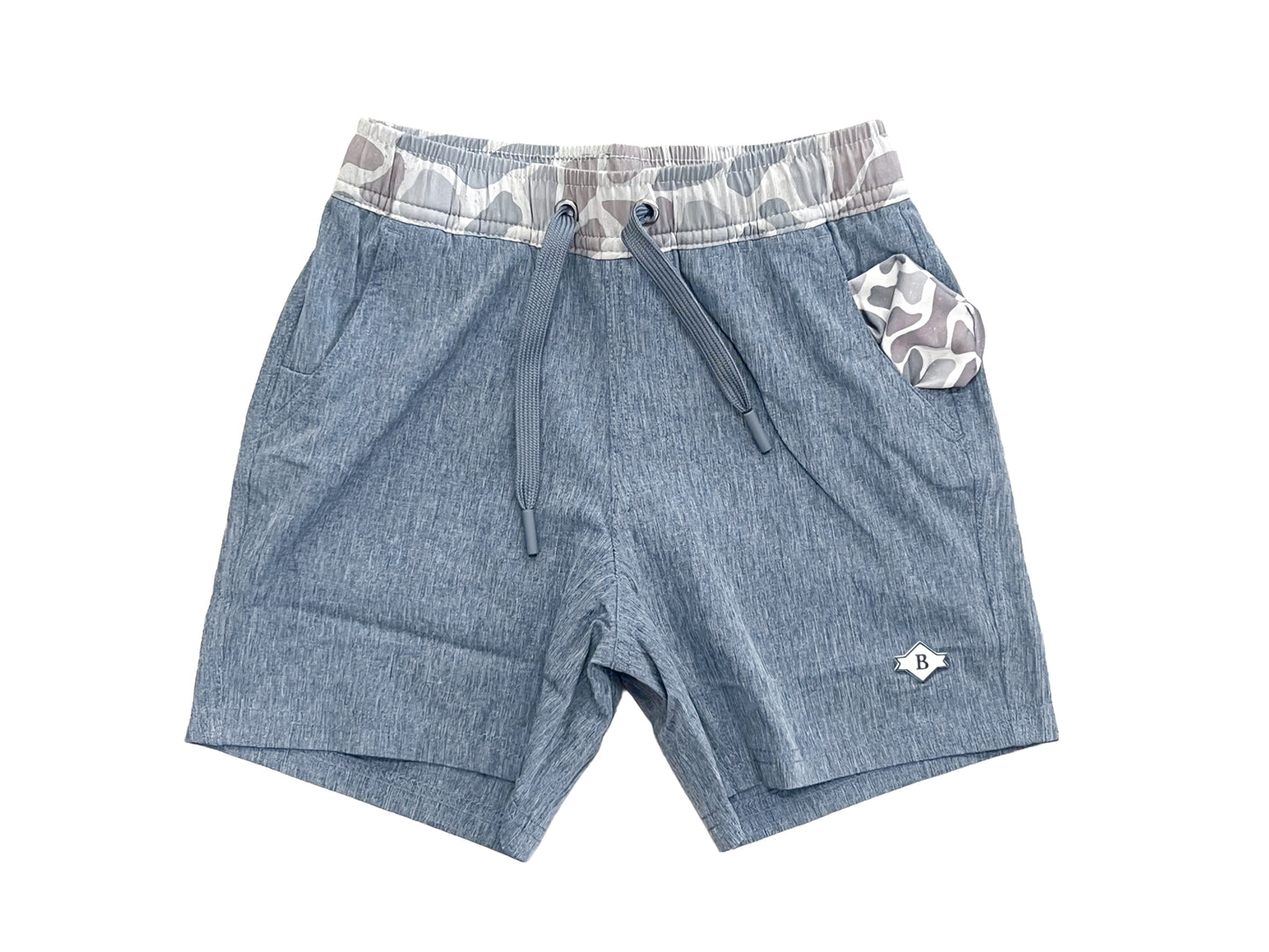 Youth Athletic Shorts Deer Camo Liner