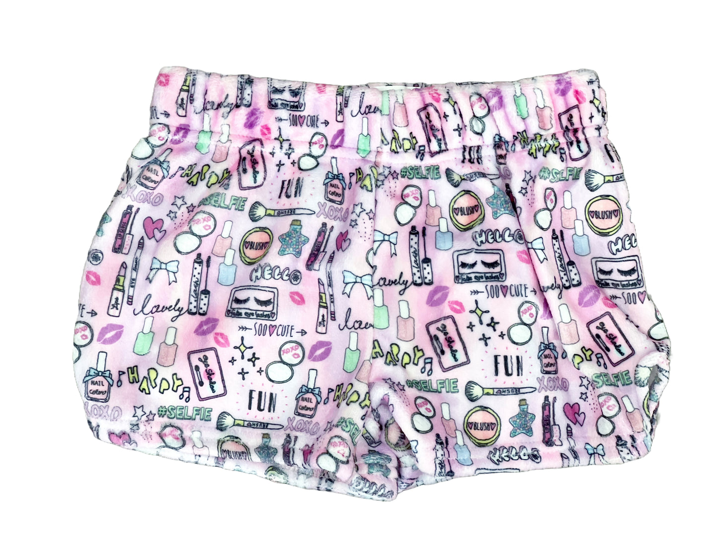Girls Plush Makeup Lounge Shorts