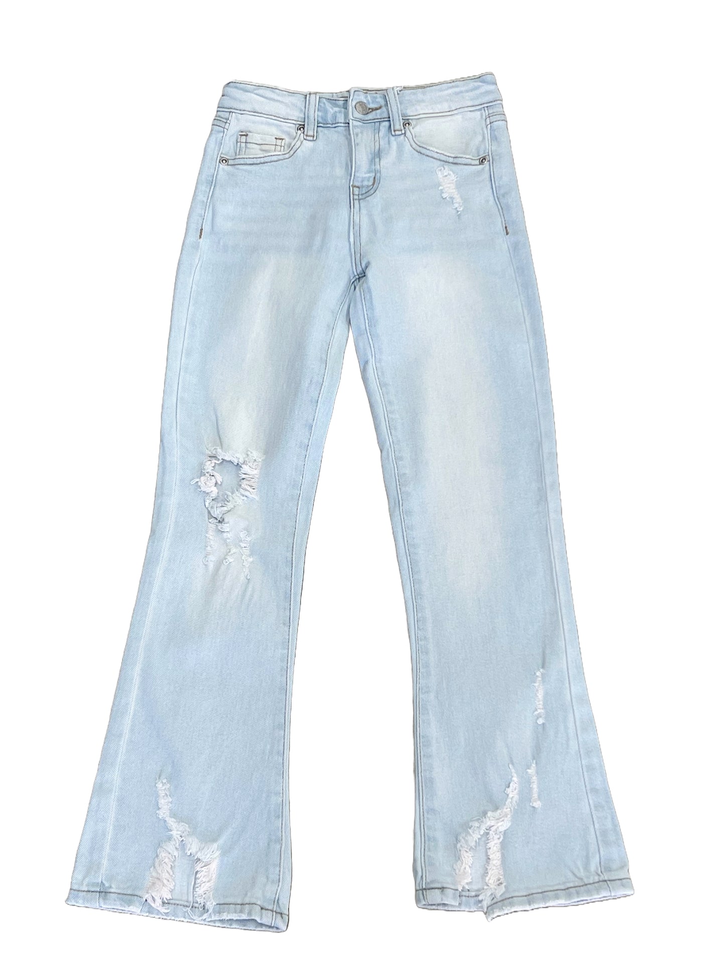 Destructed Flare Jeans