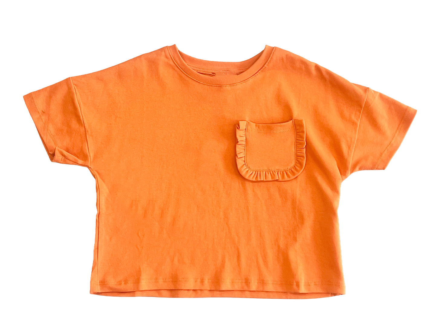 Ruffle Pocket Knit Tee
