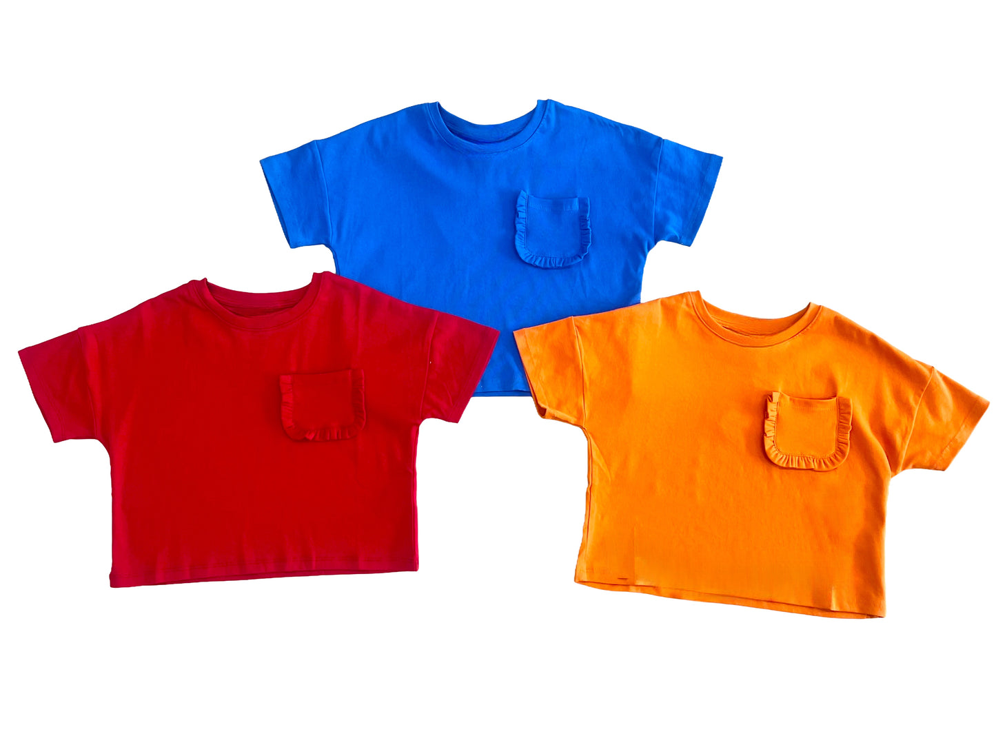 Ruffle Pocket Knit Tee