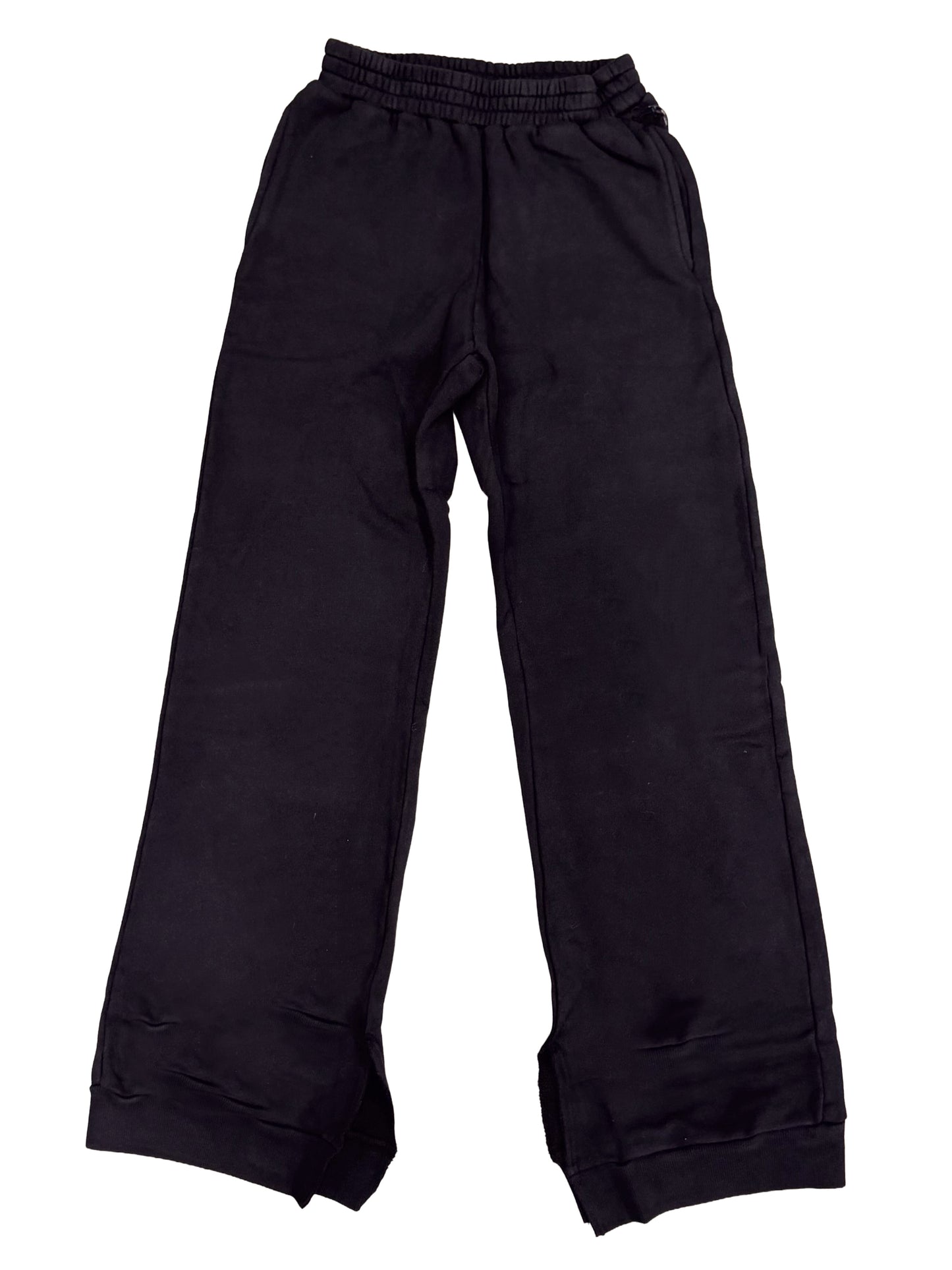 Cotton Fleece Spilt Hem Sweatpants