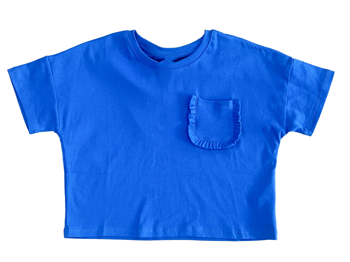 Ruffle Pocket Knit Tee