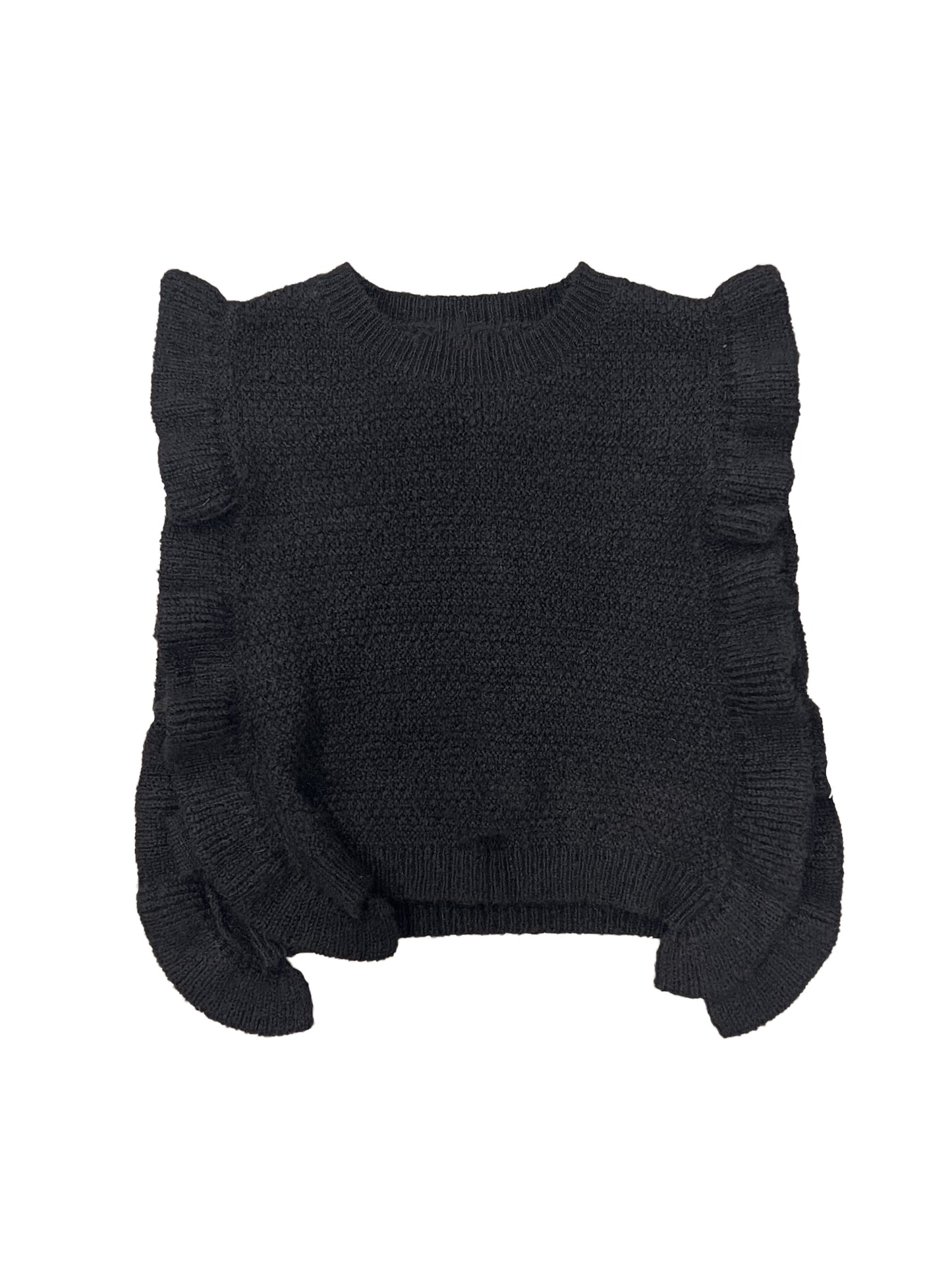 Sleeveless Ruffle Sweater
