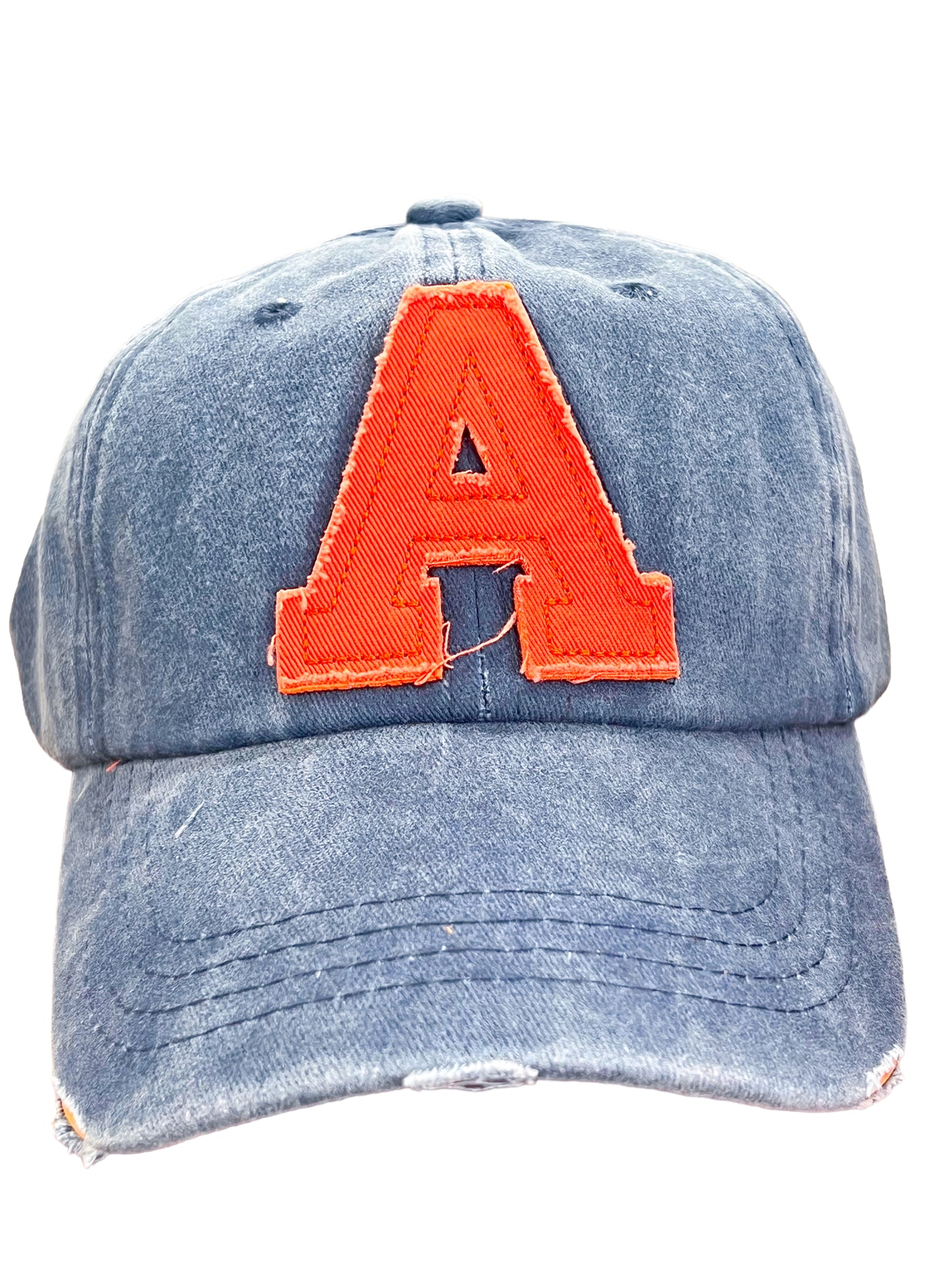 "A" Vintage Dyed Baseball Cap