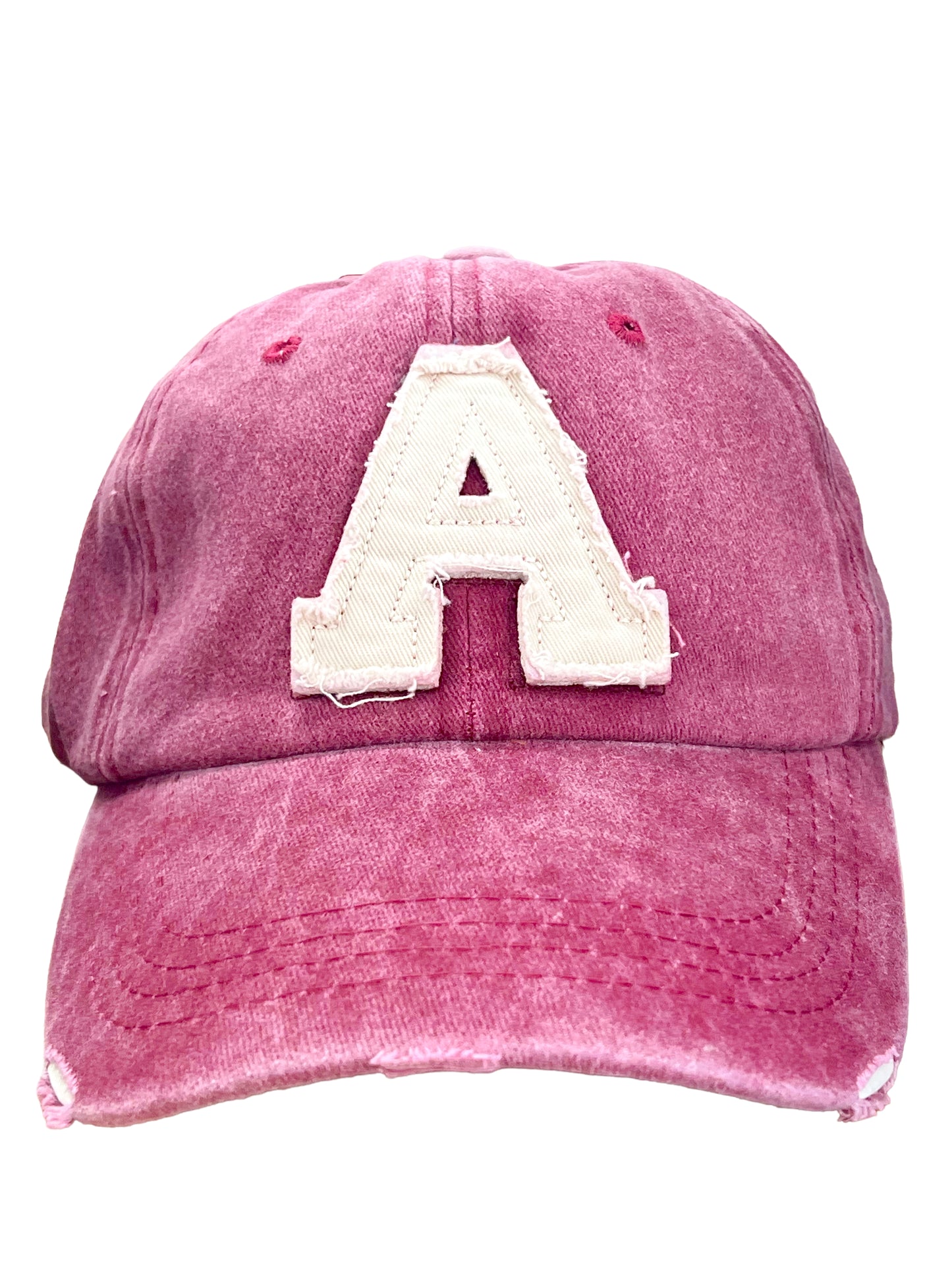 "A" Vintage Dyed Baseball Cap