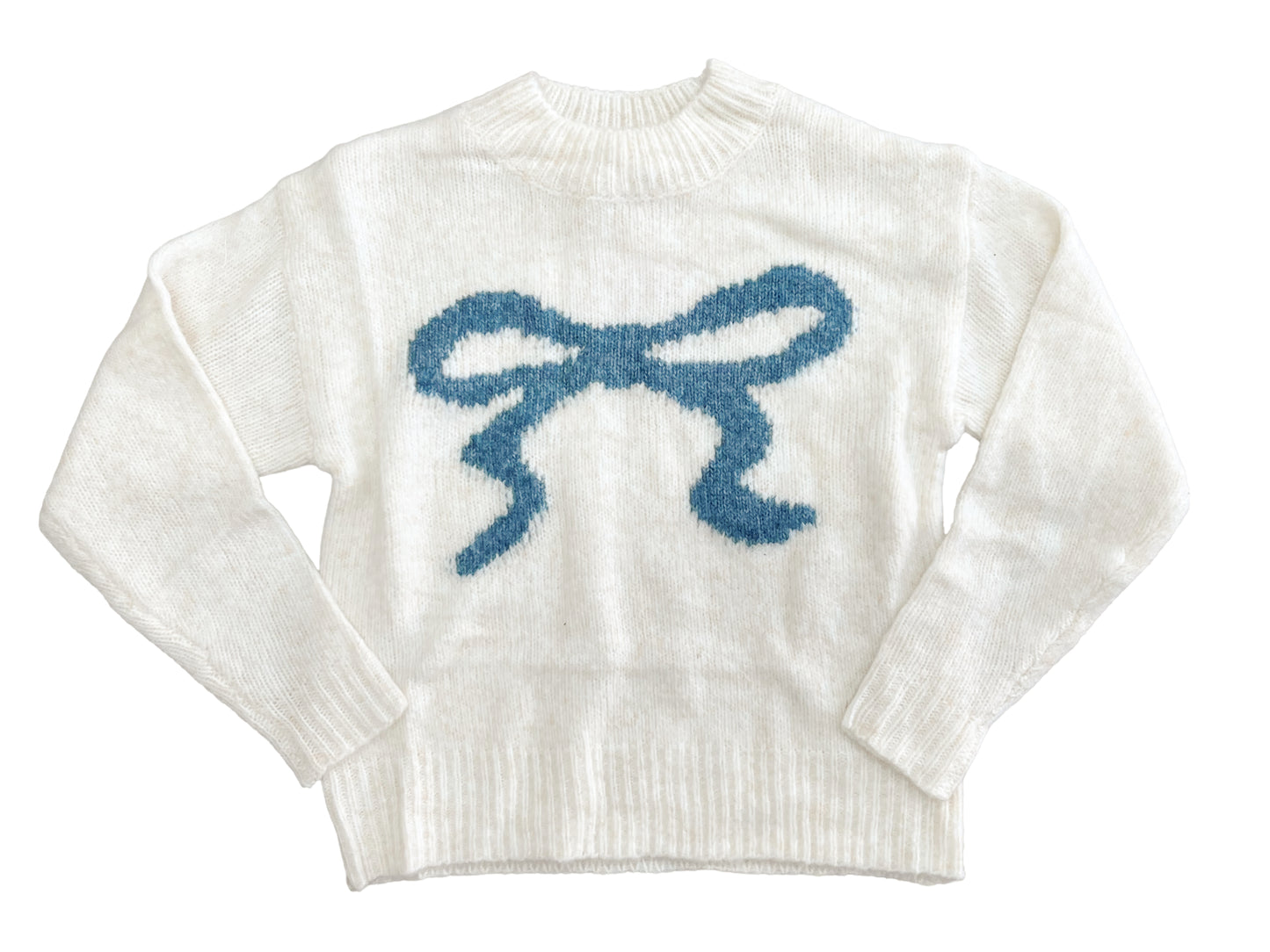 Intarsia Bow Sweater