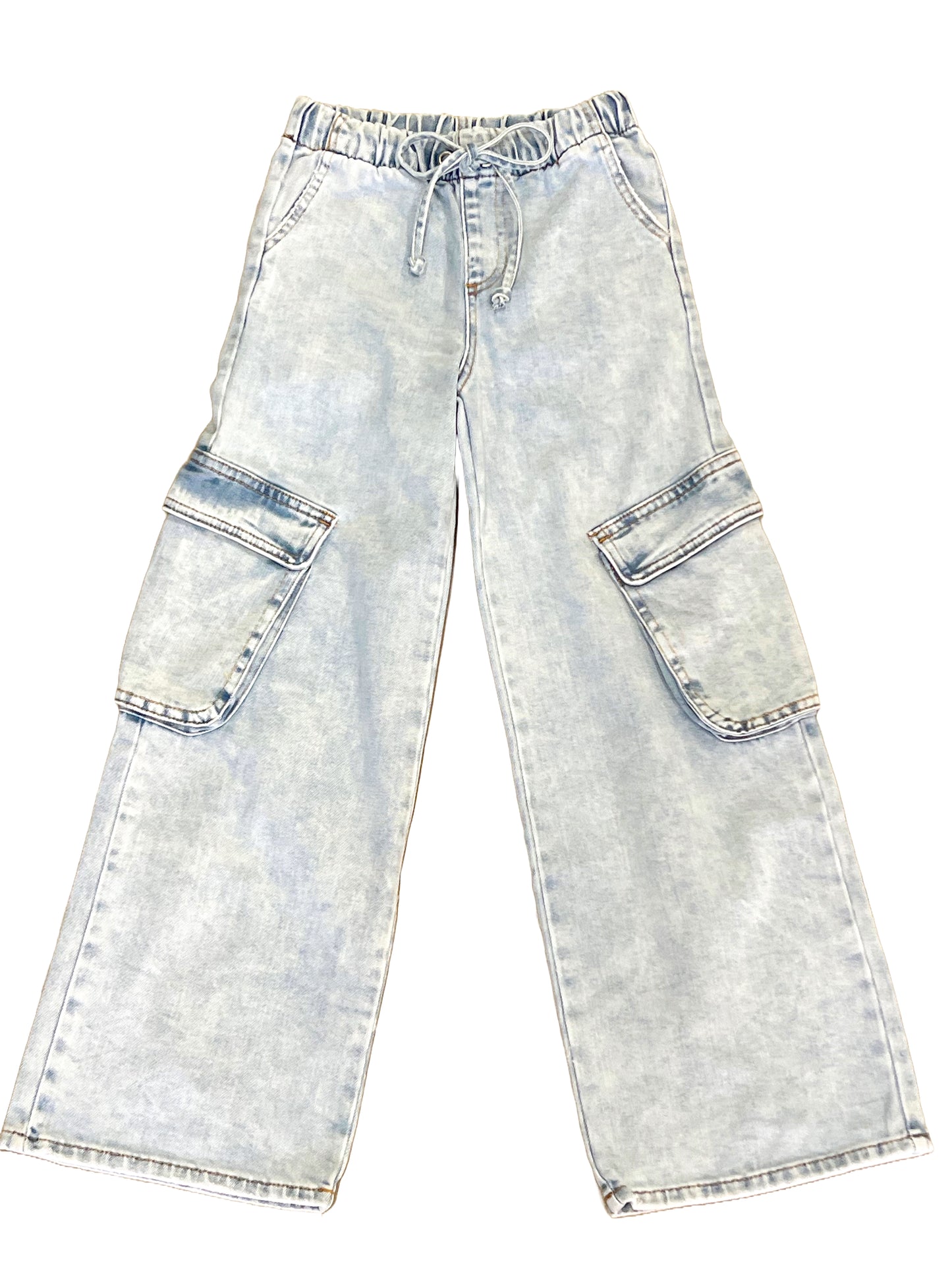 Cargo Pocket Drawstring Pants