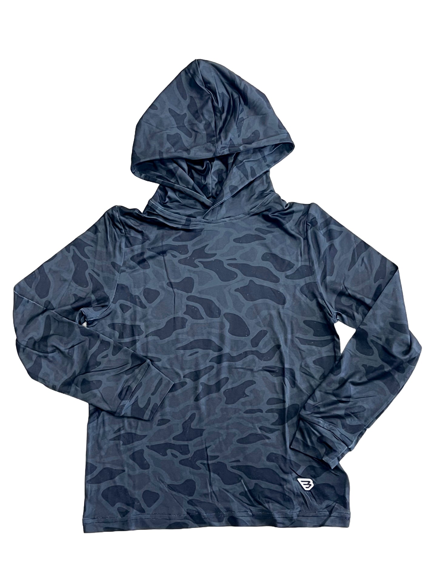 Youth Black Camo Perf Hoodie