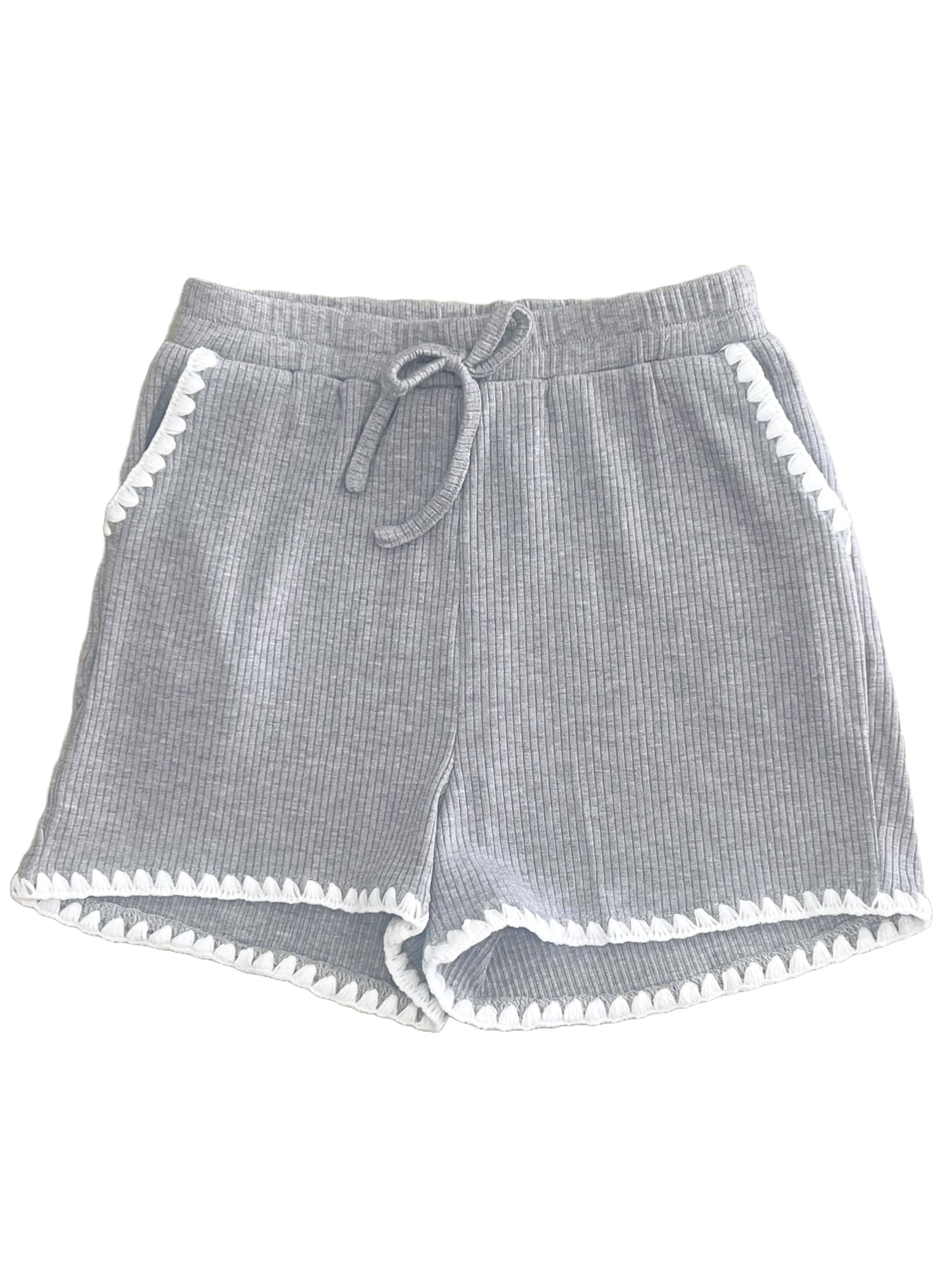 Ribbed Knit Boxer Shorts