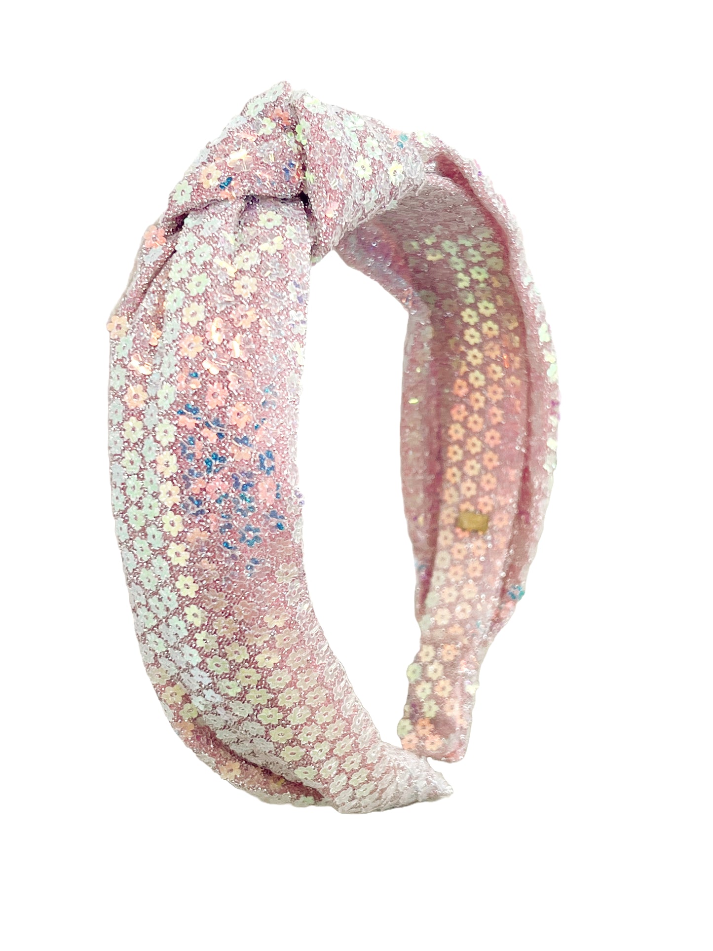 Sequin Flower Knot Headband