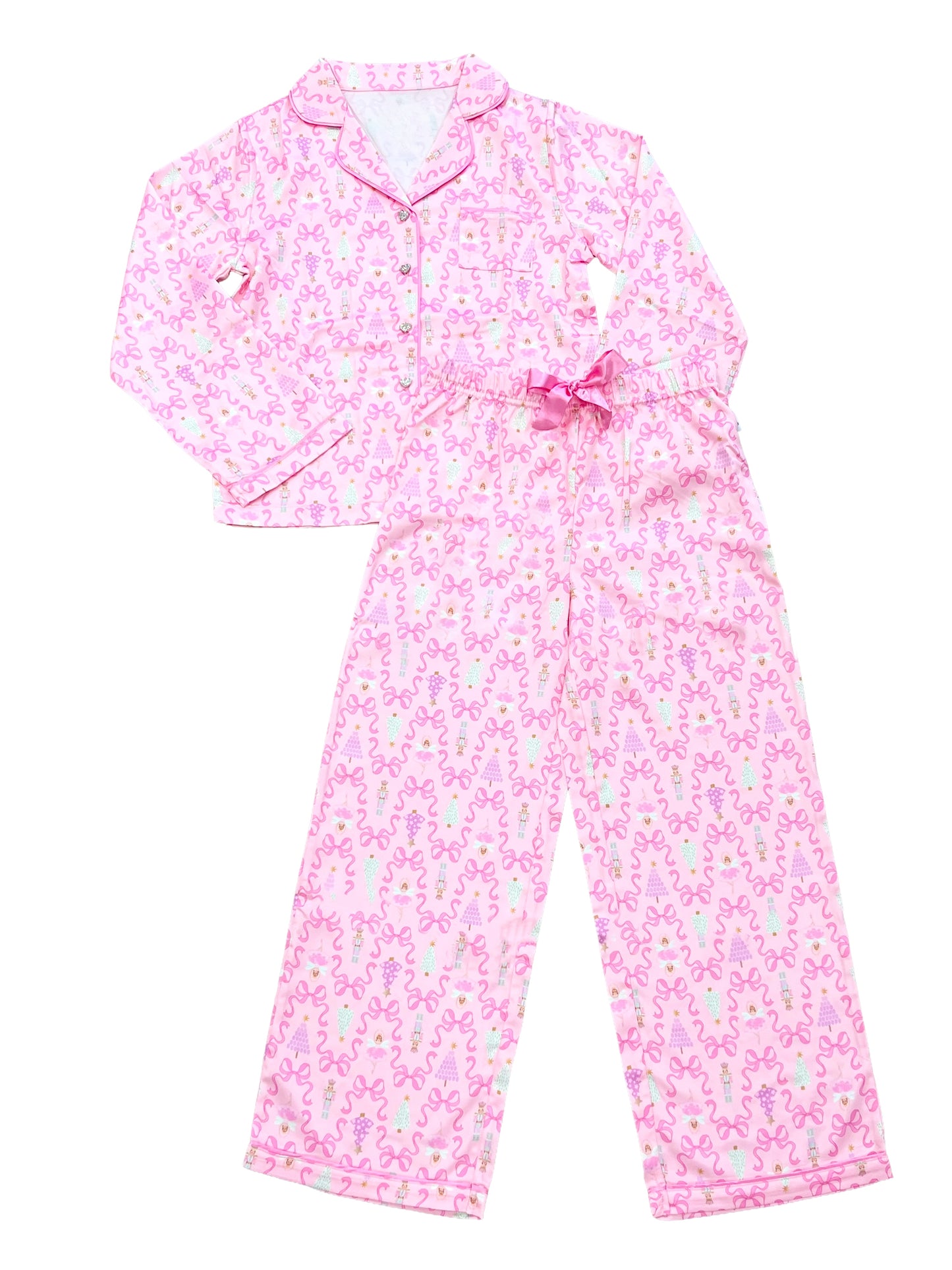 Nutcracker Satin Pajama Set