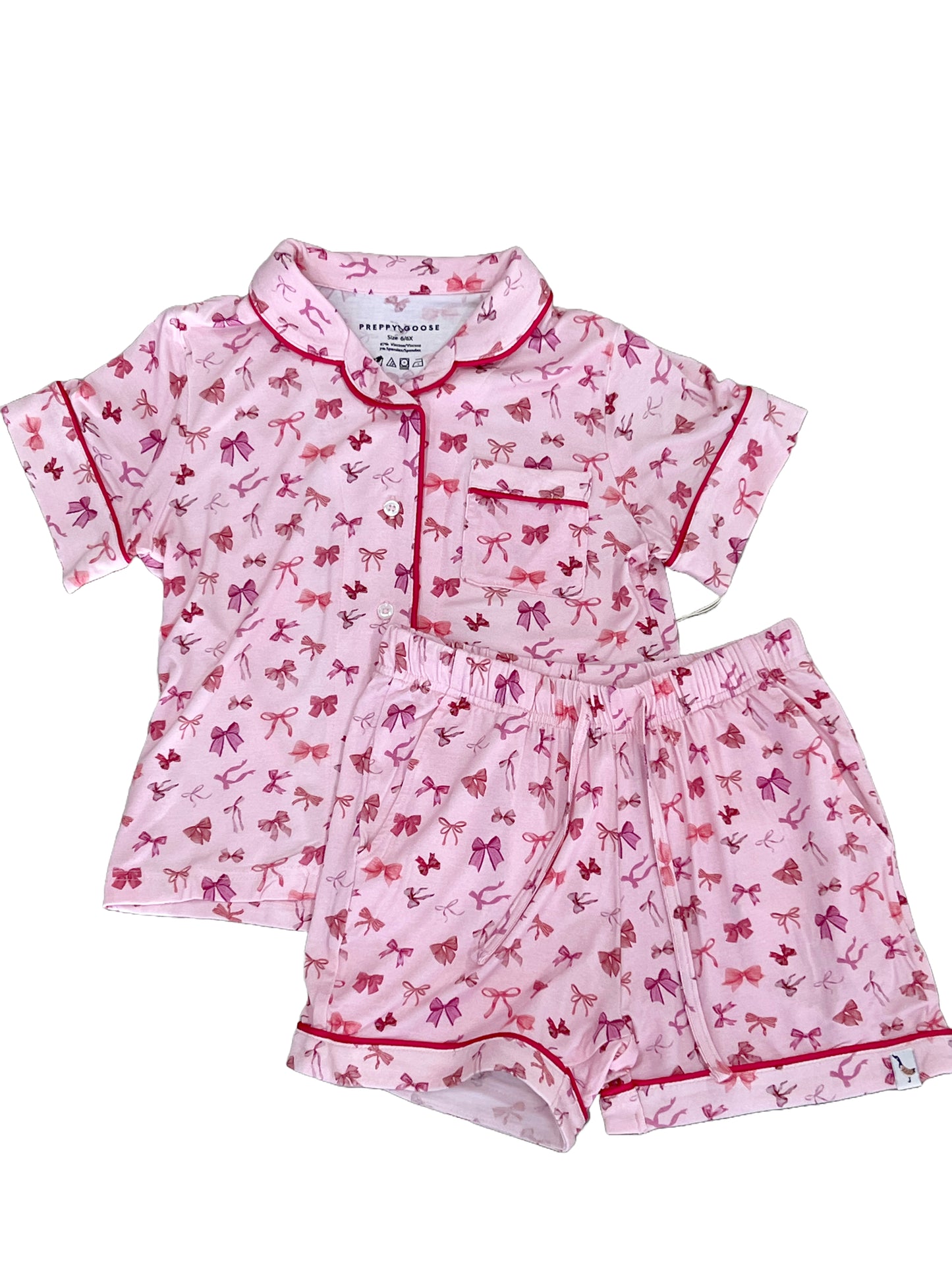 Bow Print Pajama Set