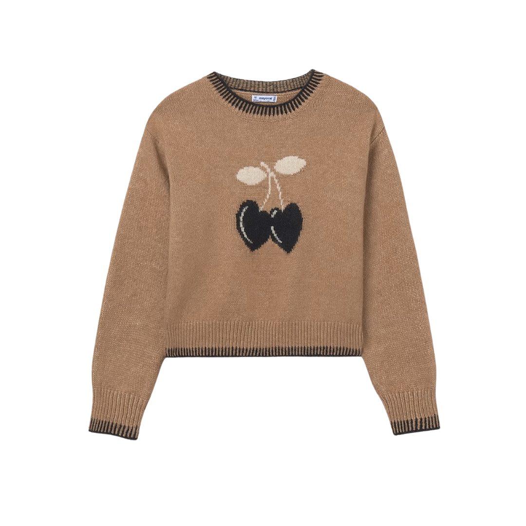Cherry Charm Knit Sweater