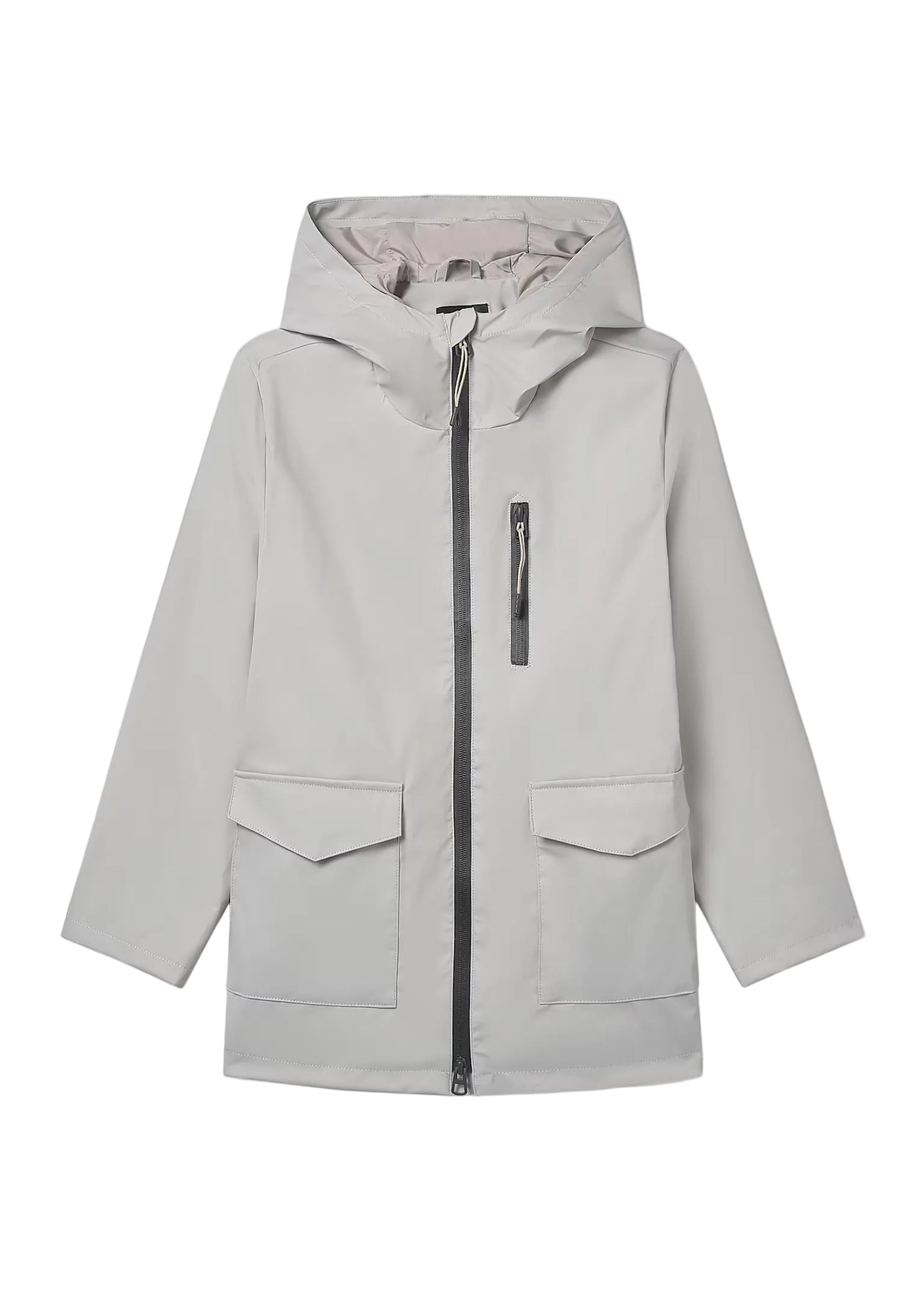 Stone Hooded Raincoat