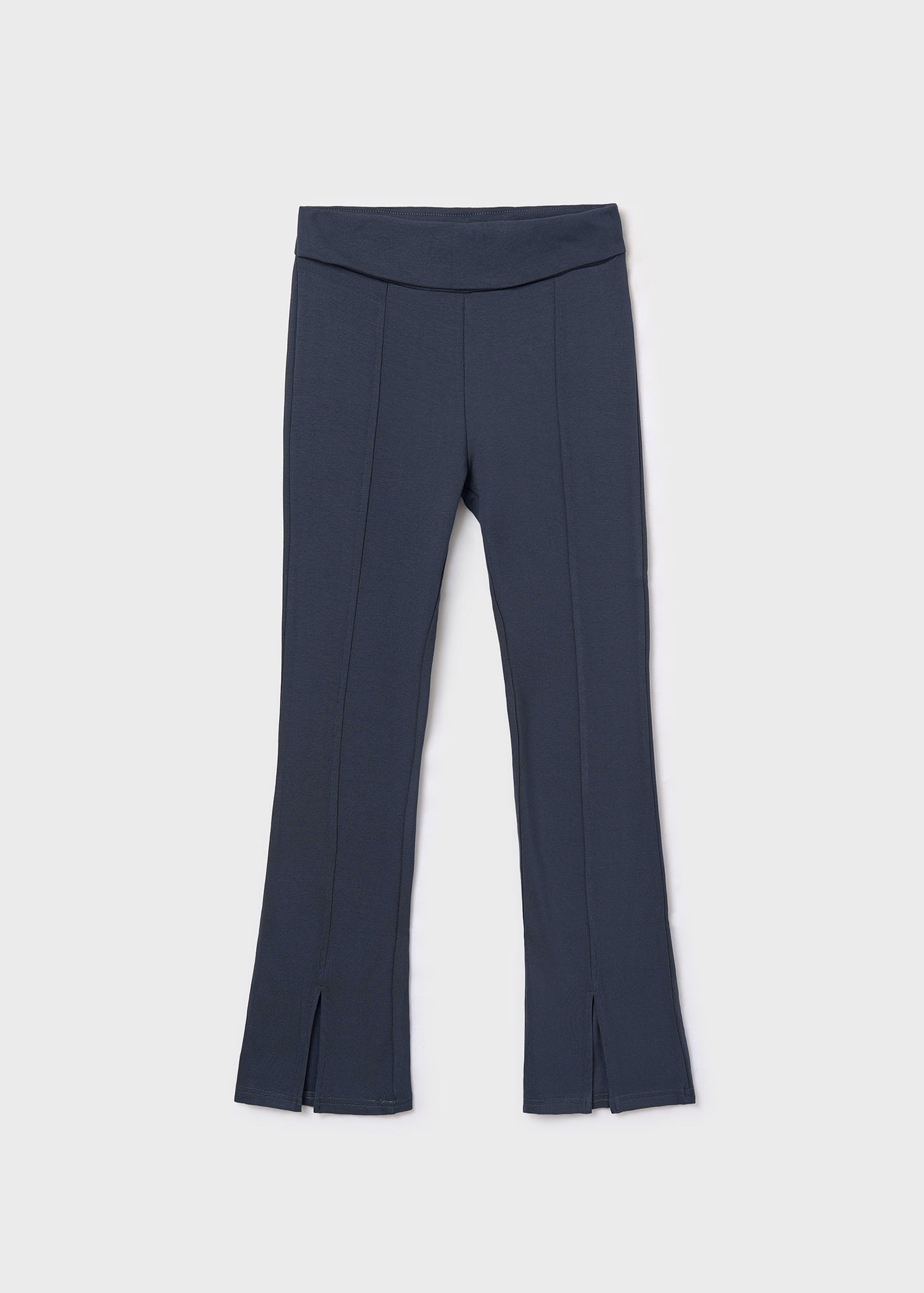 Turned Waistband Flare Leggings