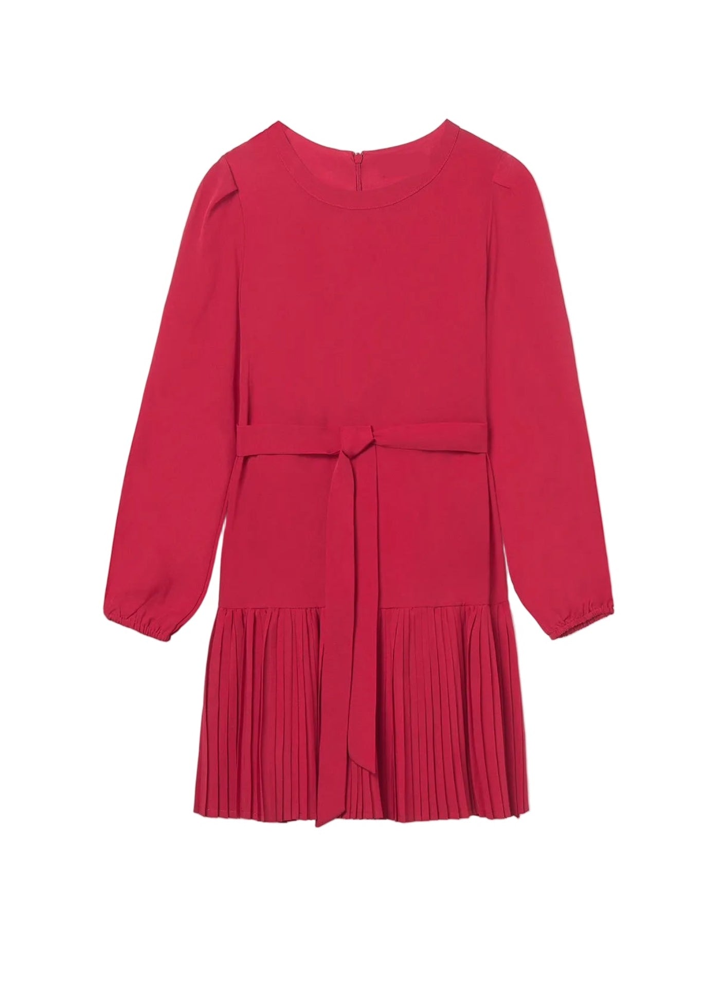 Pleated Tie Dress