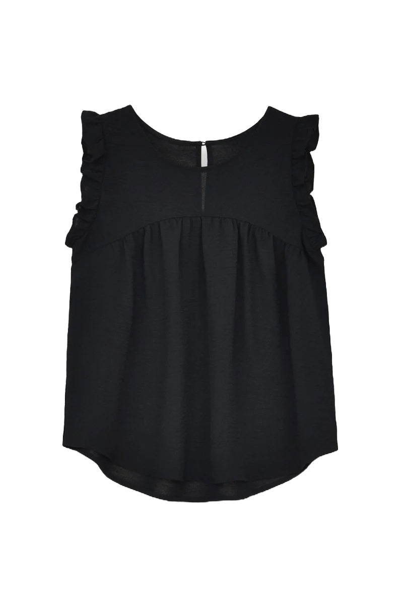 Pleated Ruffle Top