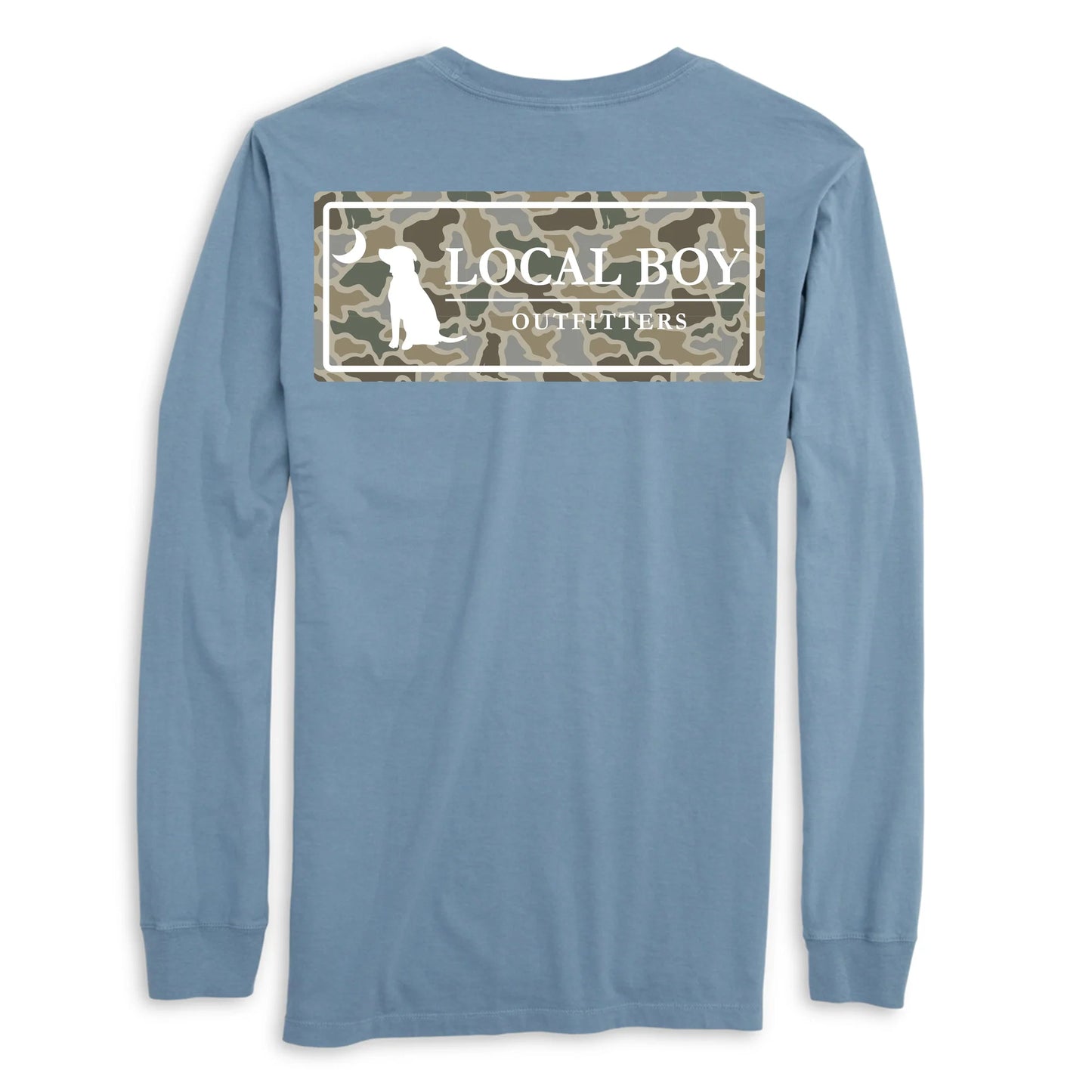 Sand Dog & Moon Camo Plate LS Tee