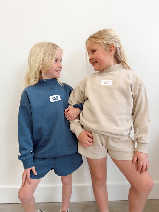 Girls Lulu Mac Mockneck