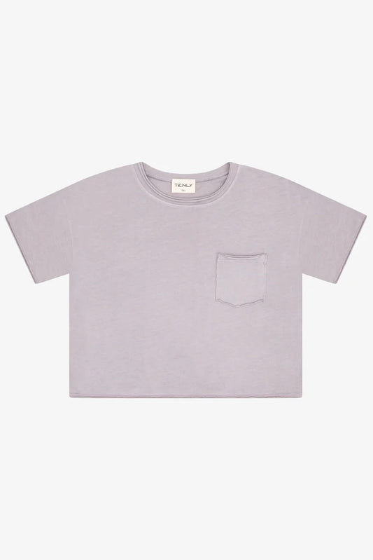 Cotton Jersey Raw Edge Pocket Tee