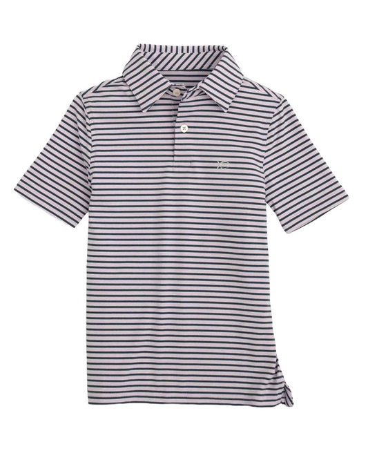 Ryder Stripe Polo-Orchid