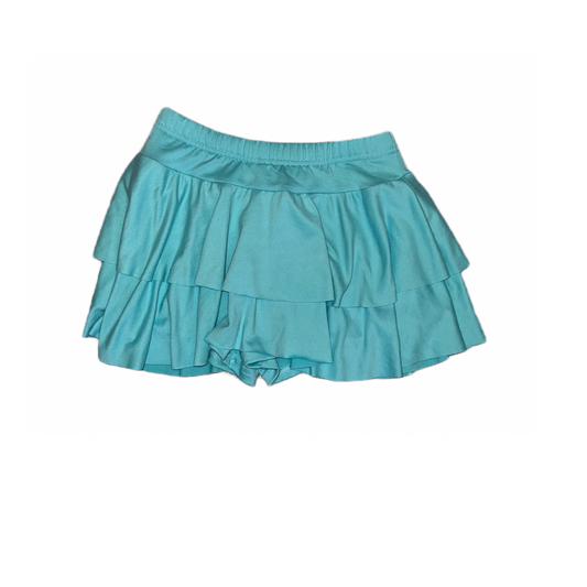 Turquoise Ruffle Skort