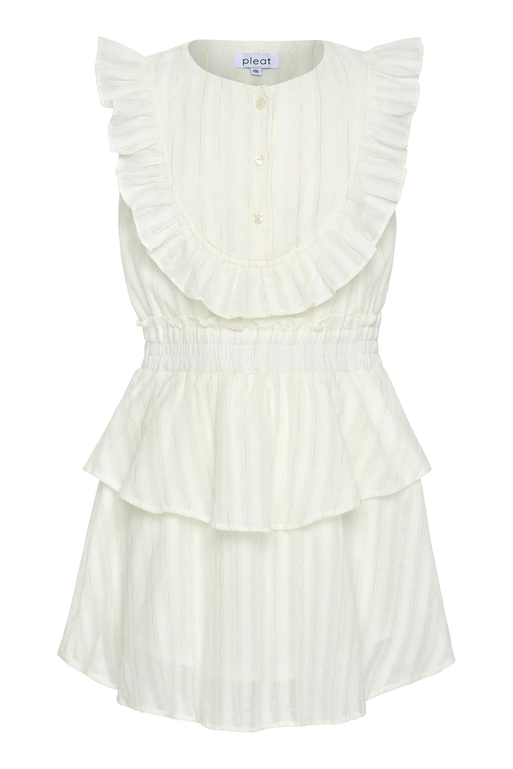 Jane White &amp; Gold Dress