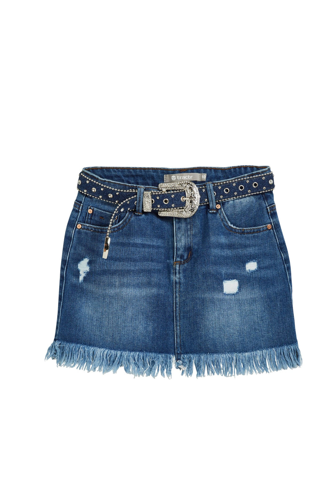 Emma Belted Western Mini Skirt
