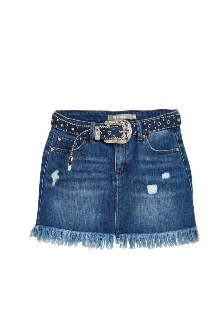 Emma Belted Western Mini Skirt