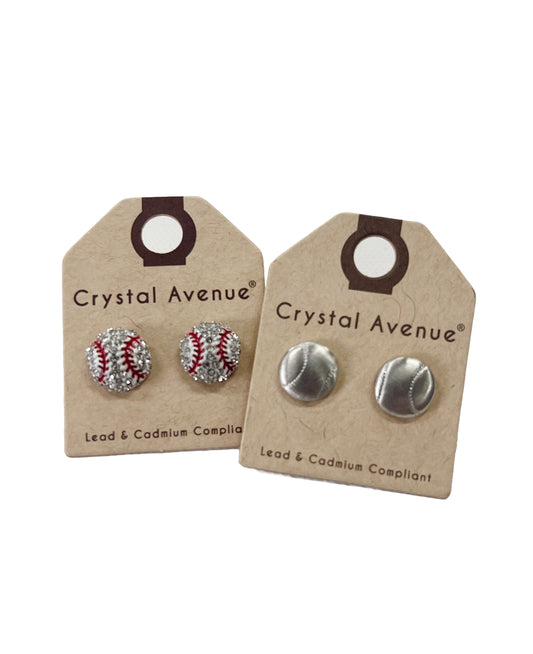 Baseball Earrings