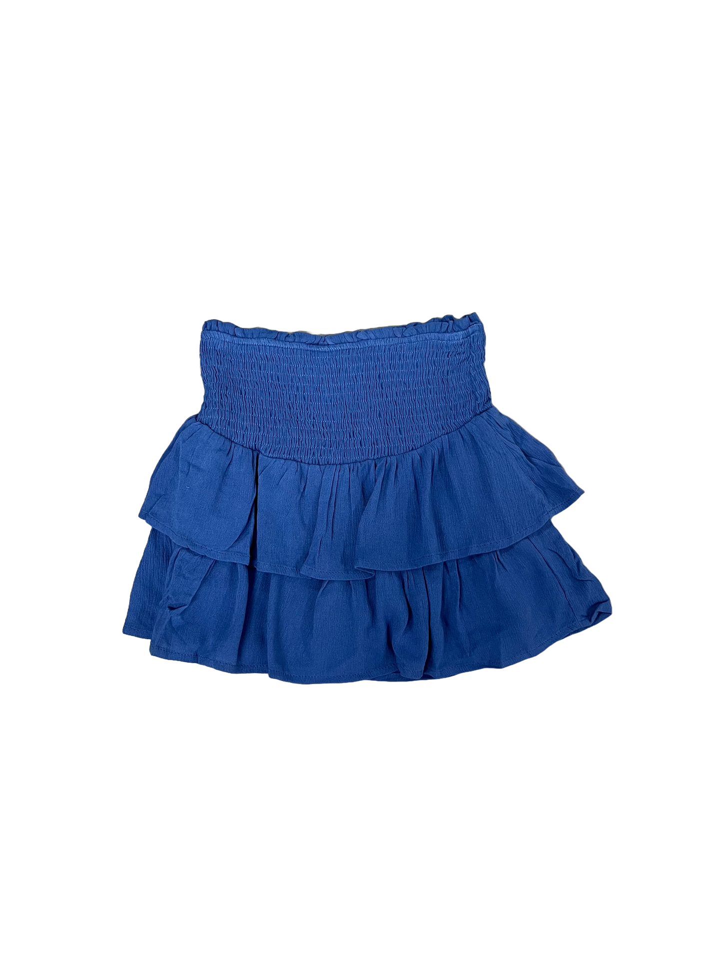 Denim Ruffle Skort