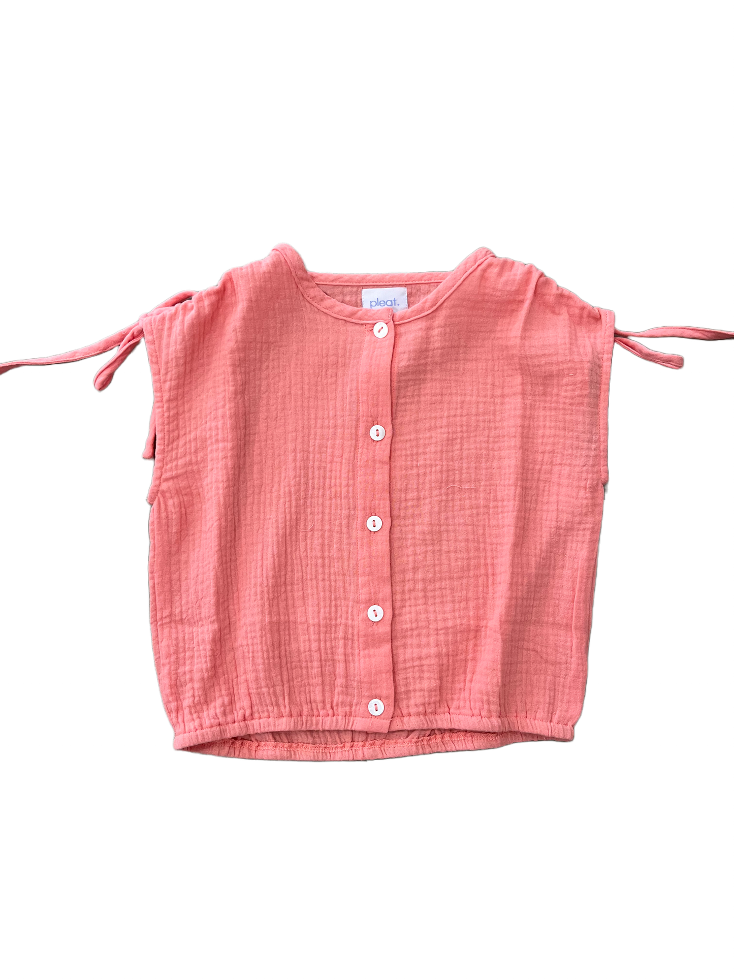 Coral Maggie Gauze Top