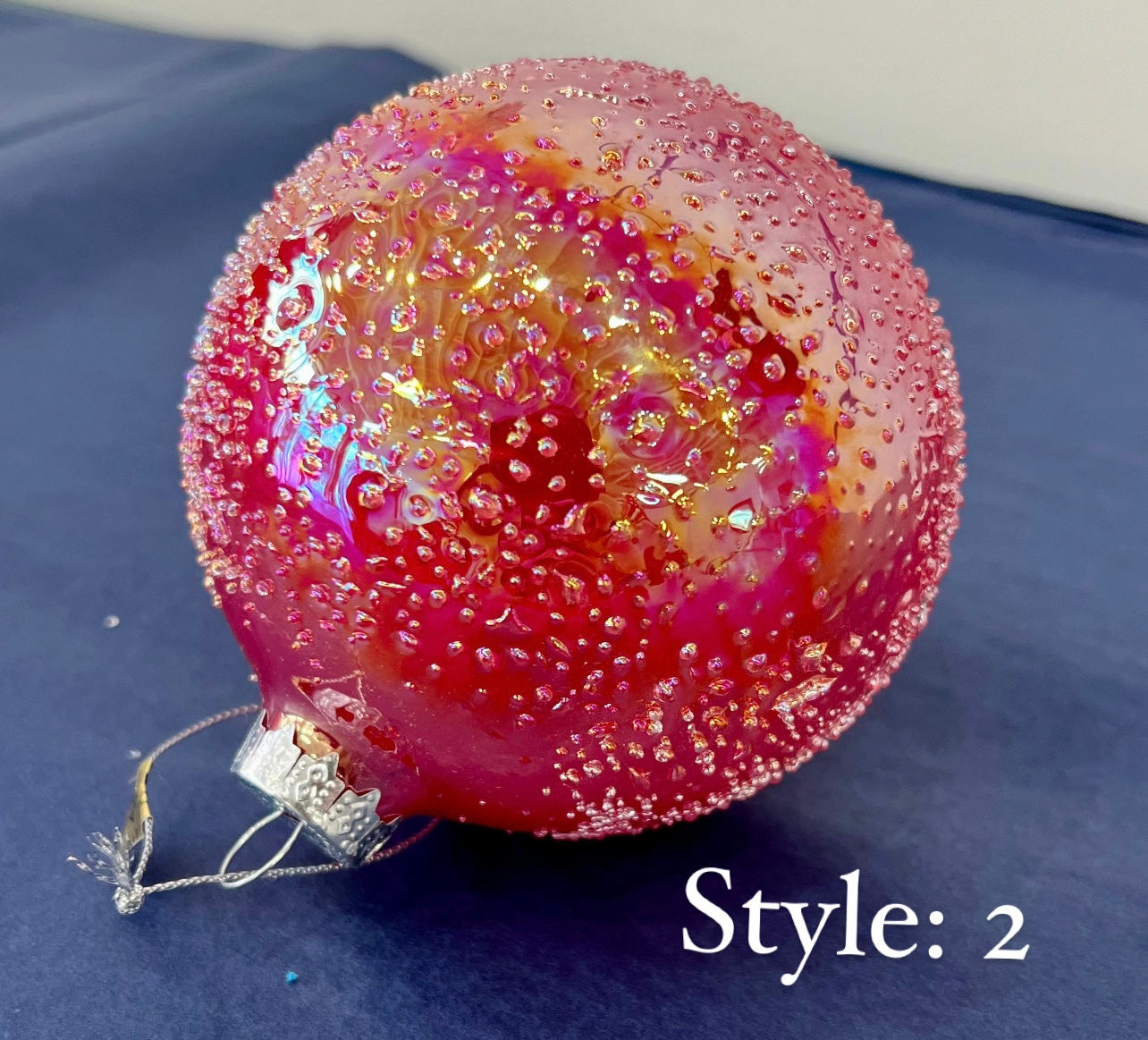 Pink Glitter Ball Ornament