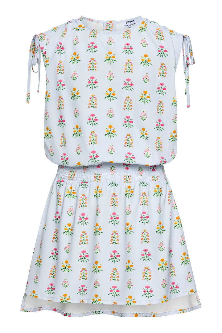 Helen Blue Floral Block Dress