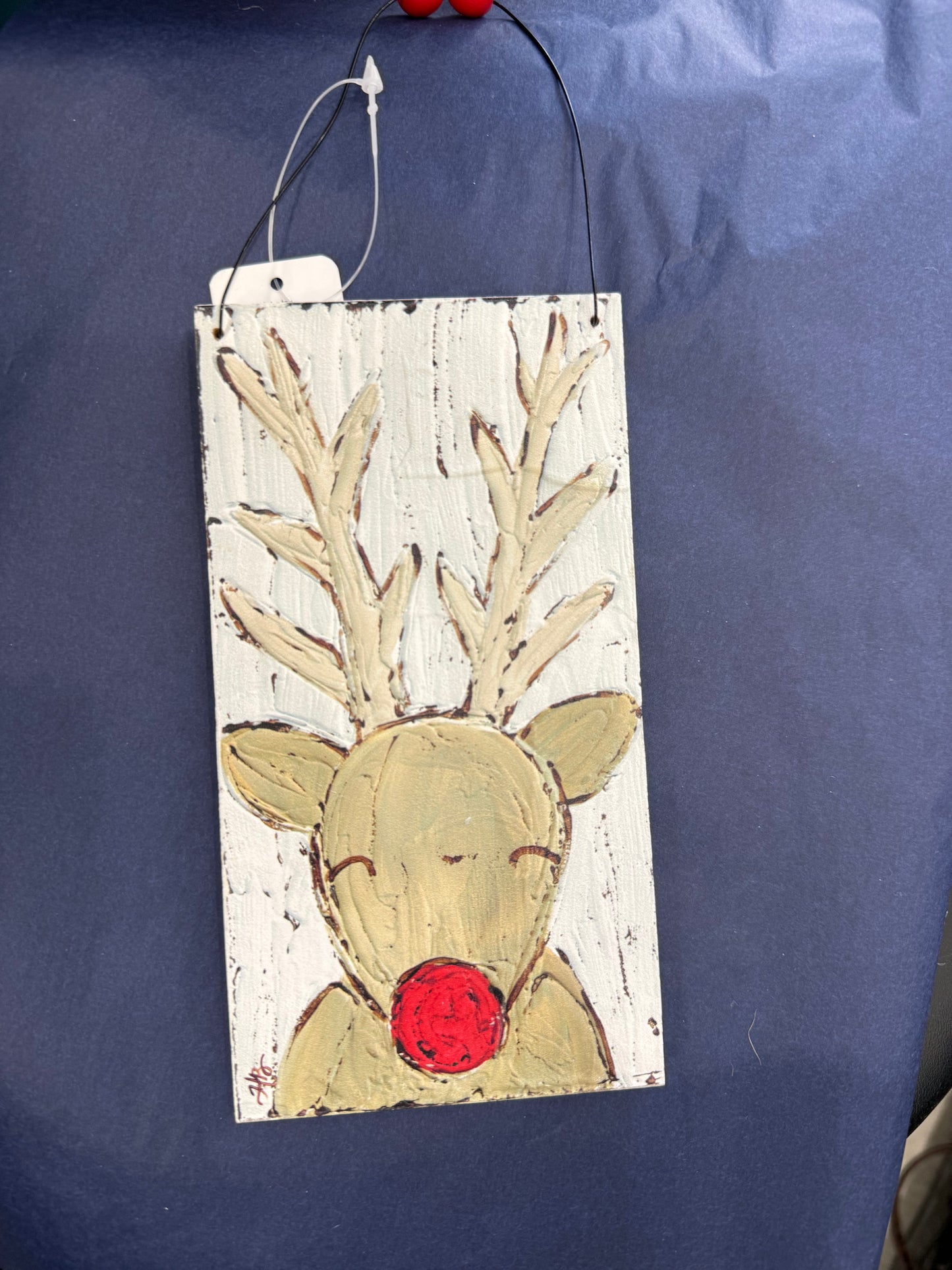 Reindeer Wooden Ornament