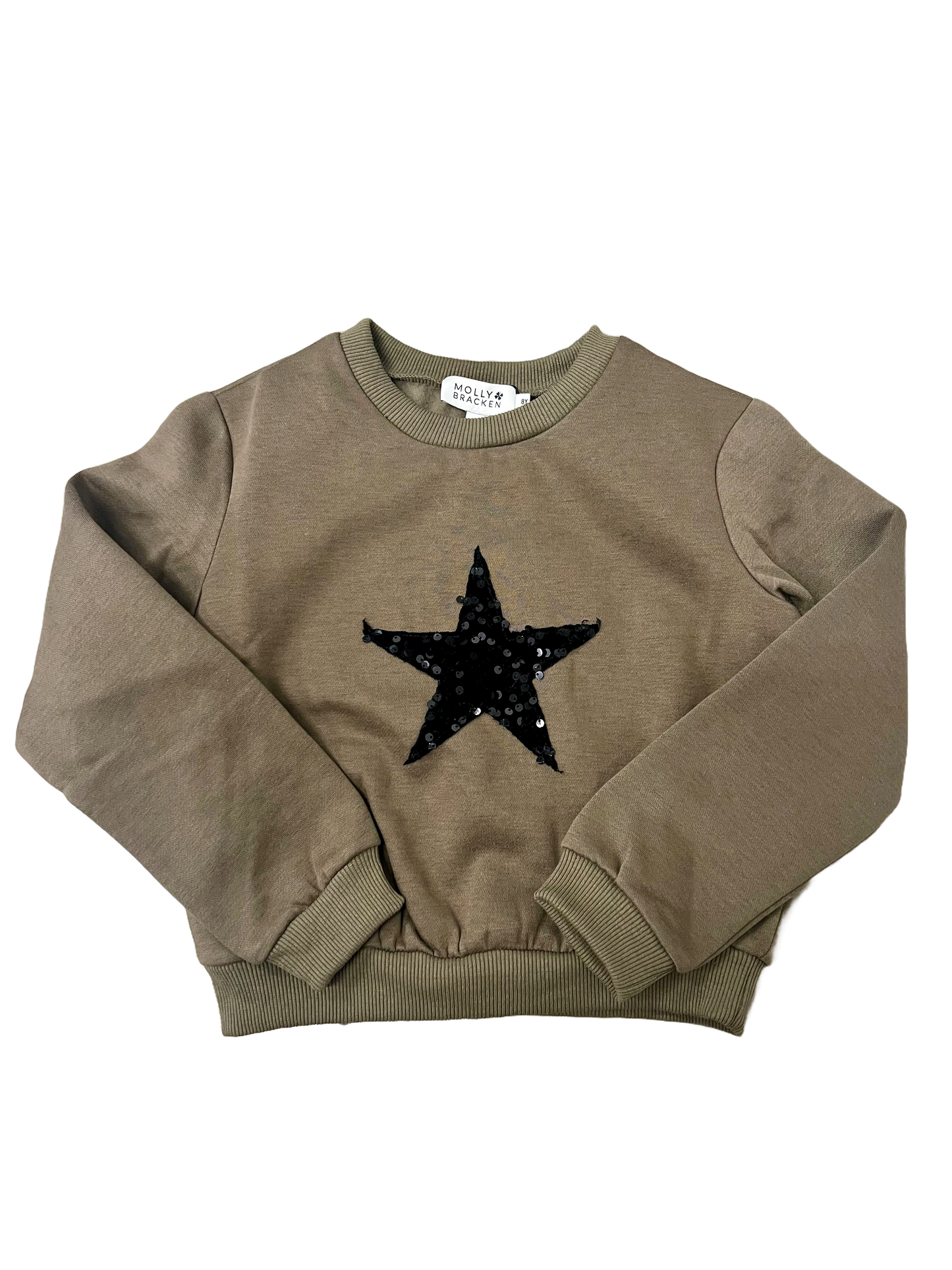 Girls Knitted Sweat - Khaki