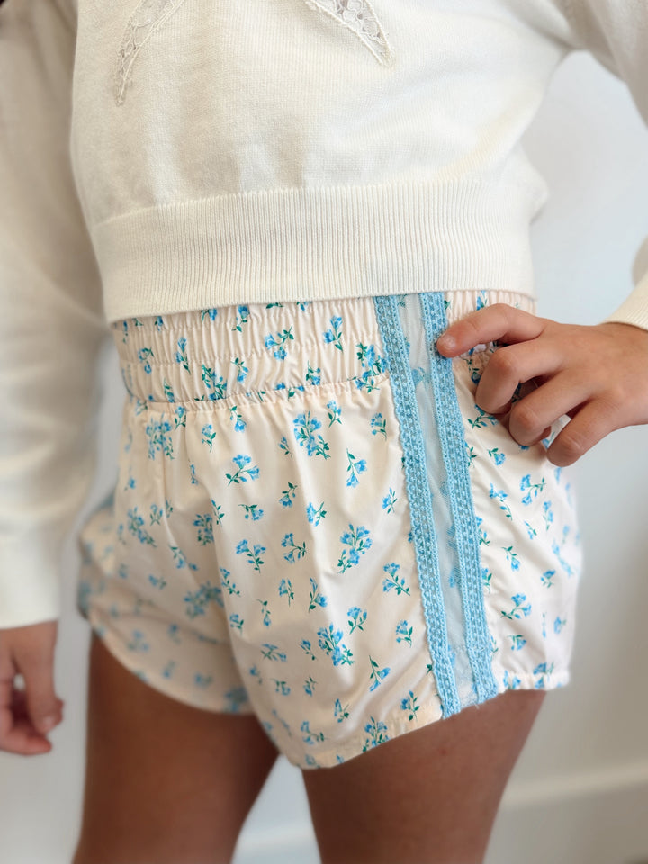 Floral Lace Sporty Shorts