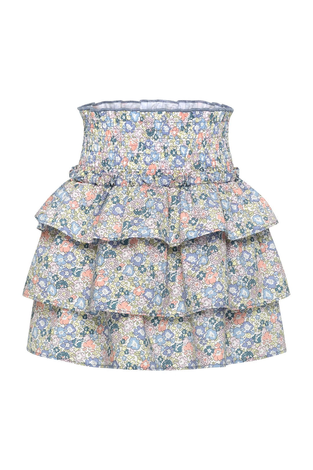 Sally Coral Floral Skirt
