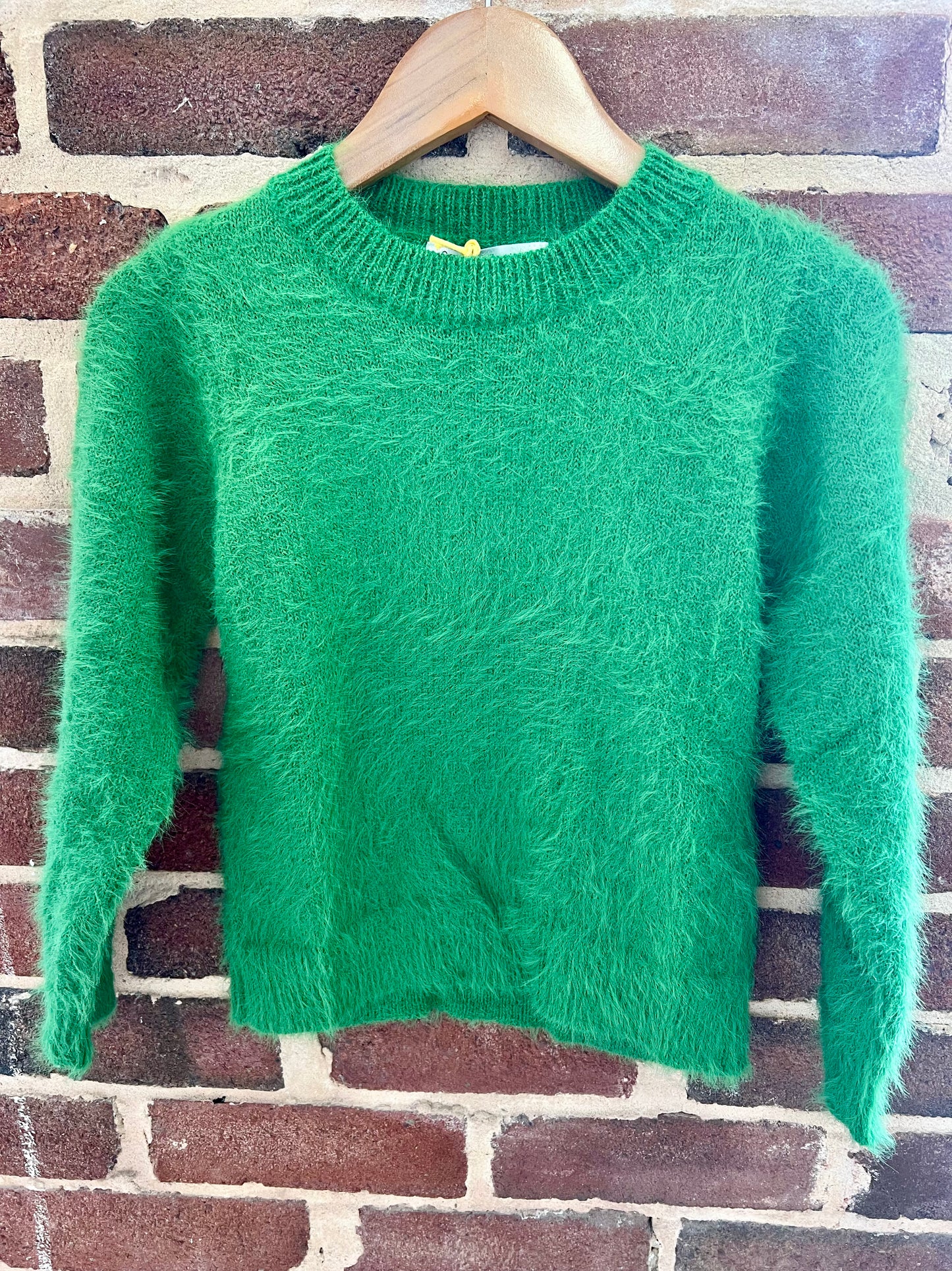 Fluffy Green Sweater